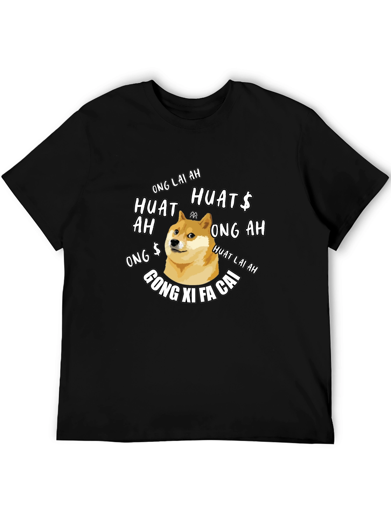 Doge Chinese New Year T-Shirt - Ong Lai Ah Huat!