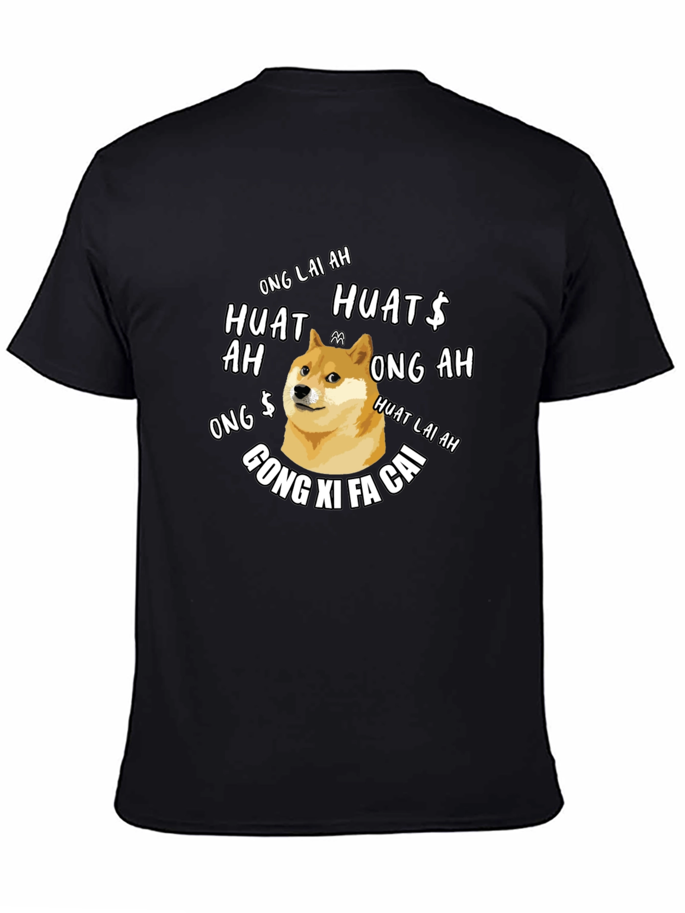 Doge Chinese New Year T-Shirt - Ong Lai Ah Huat!