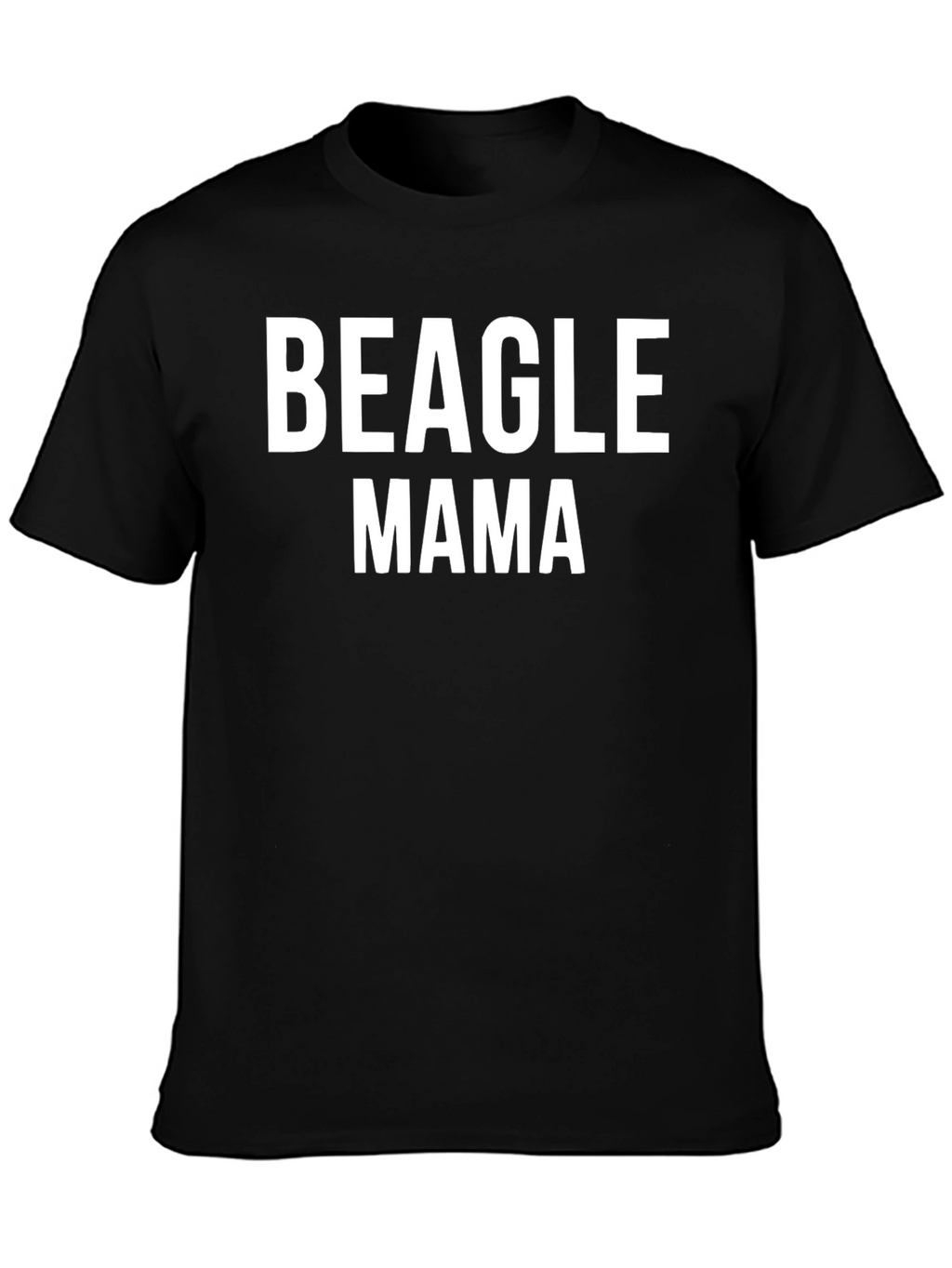 Beagle Mama Graphic Tee - Black Unisex T-Shirt
