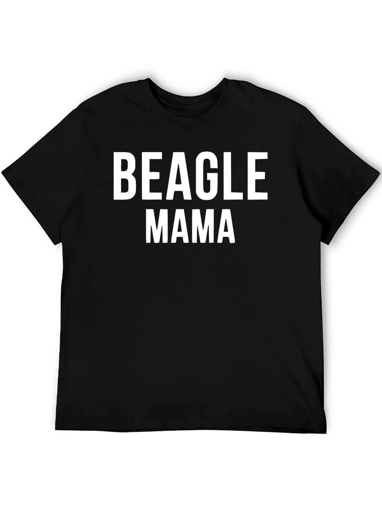 Beagle Mama Graphic Tee - Black Unisex T-Shirt