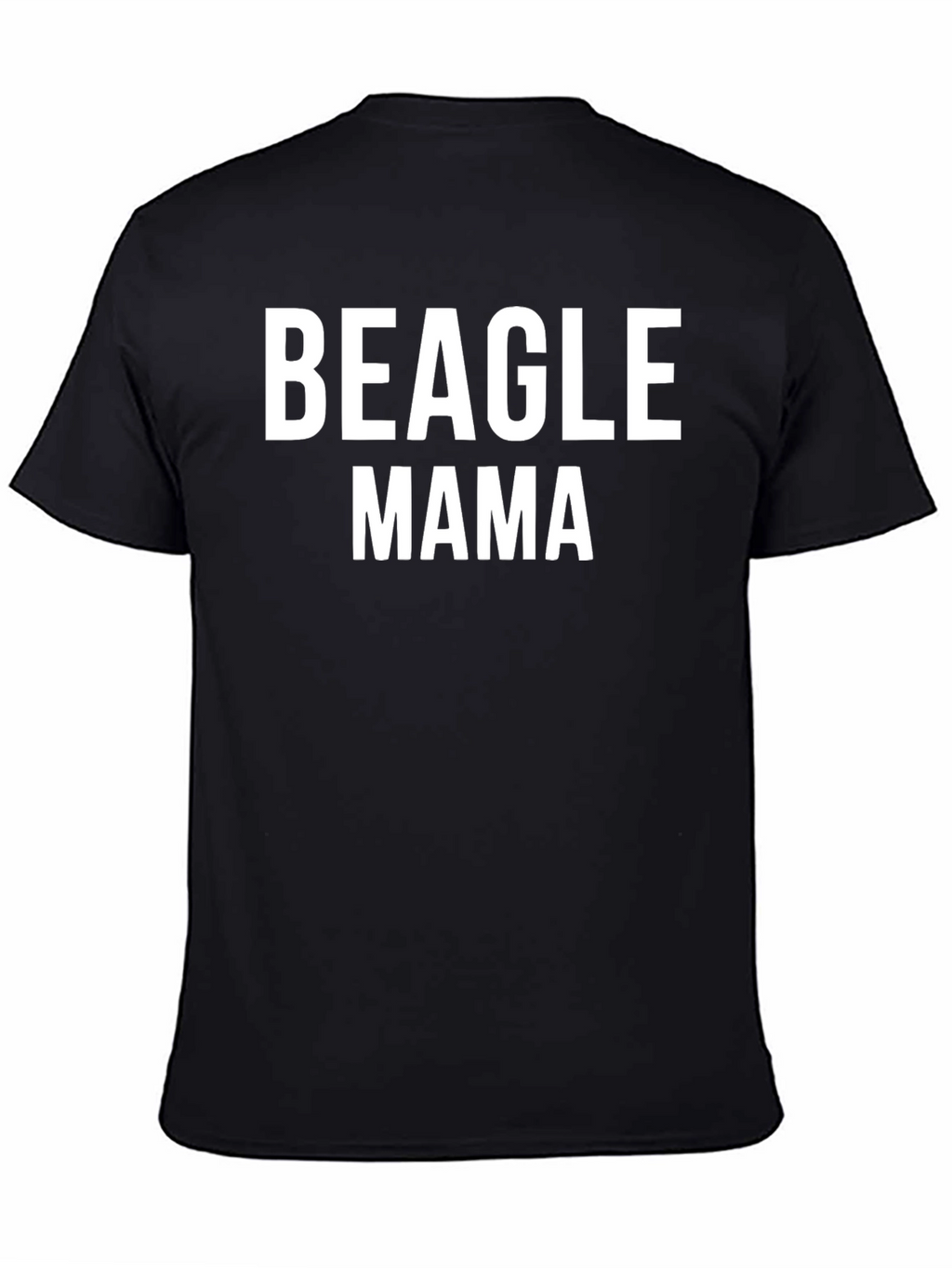 Beagle Mama Graphic Tee - Black Unisex T-Shirt
