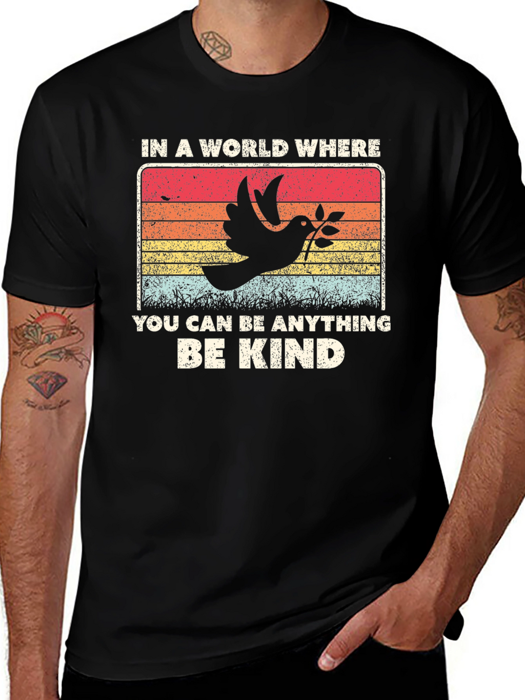 Be Kind Graphic Tee - Dove Peace T-Shirt