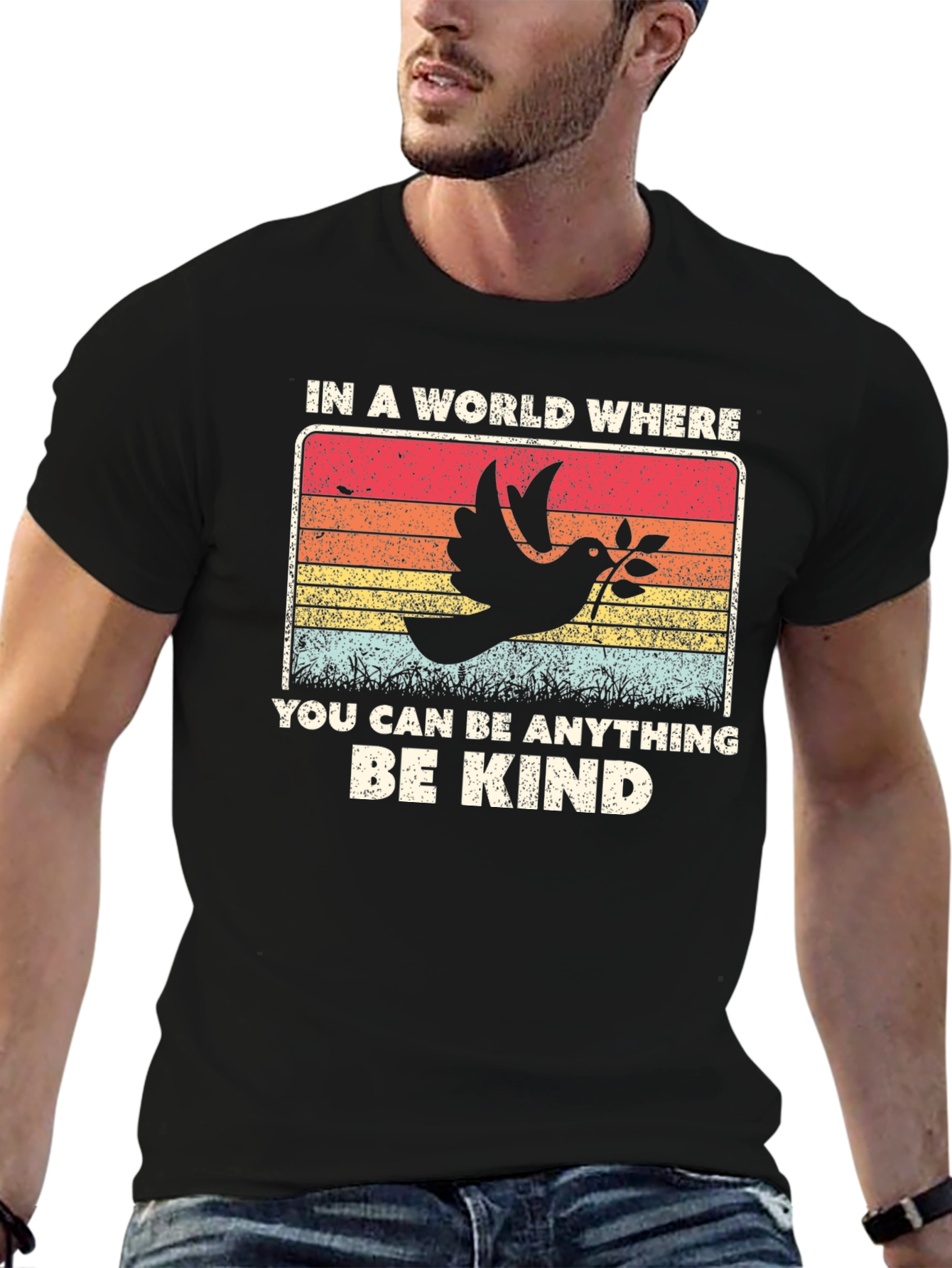Be Kind Graphic Tee - Dove Peace T-Shirt