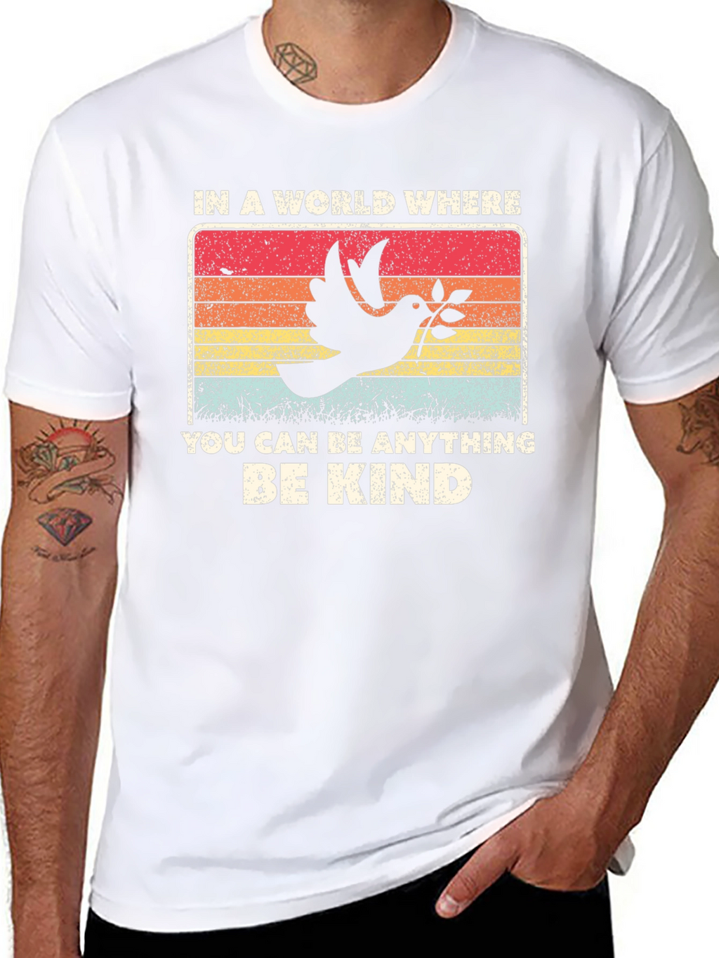 Be Kind Graphic Tee - Dove Peace T-Shirt