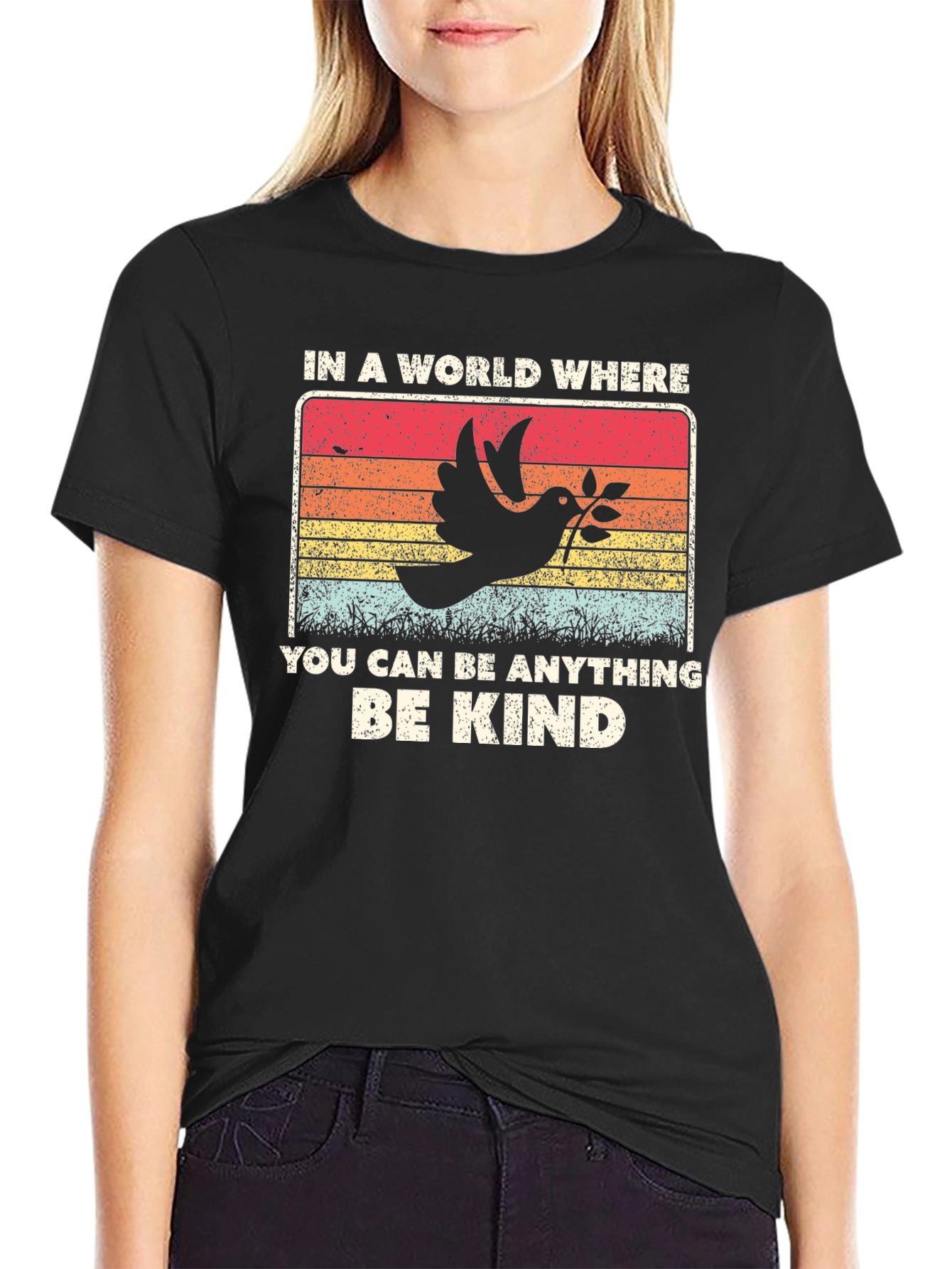 Be Kind Graphic Tee - Dove Peace T-Shirt