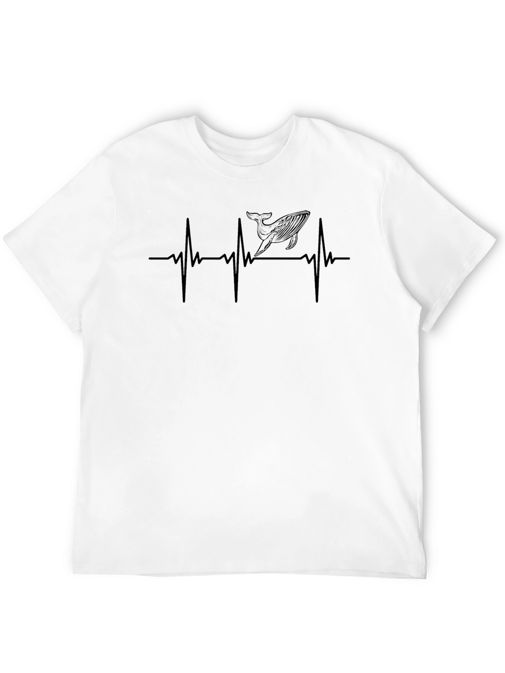 Whale Heartbeat T-Shirt - Marine Life Love