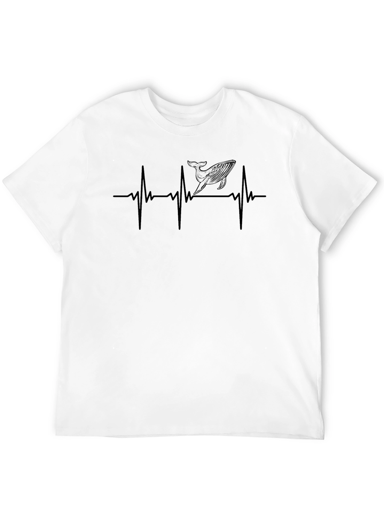 Whale Heartbeat T-Shirt - Marine Life Love