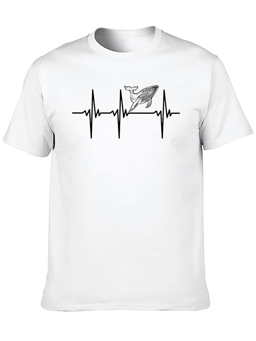Whale Heartbeat T-Shirt - Marine Life Love