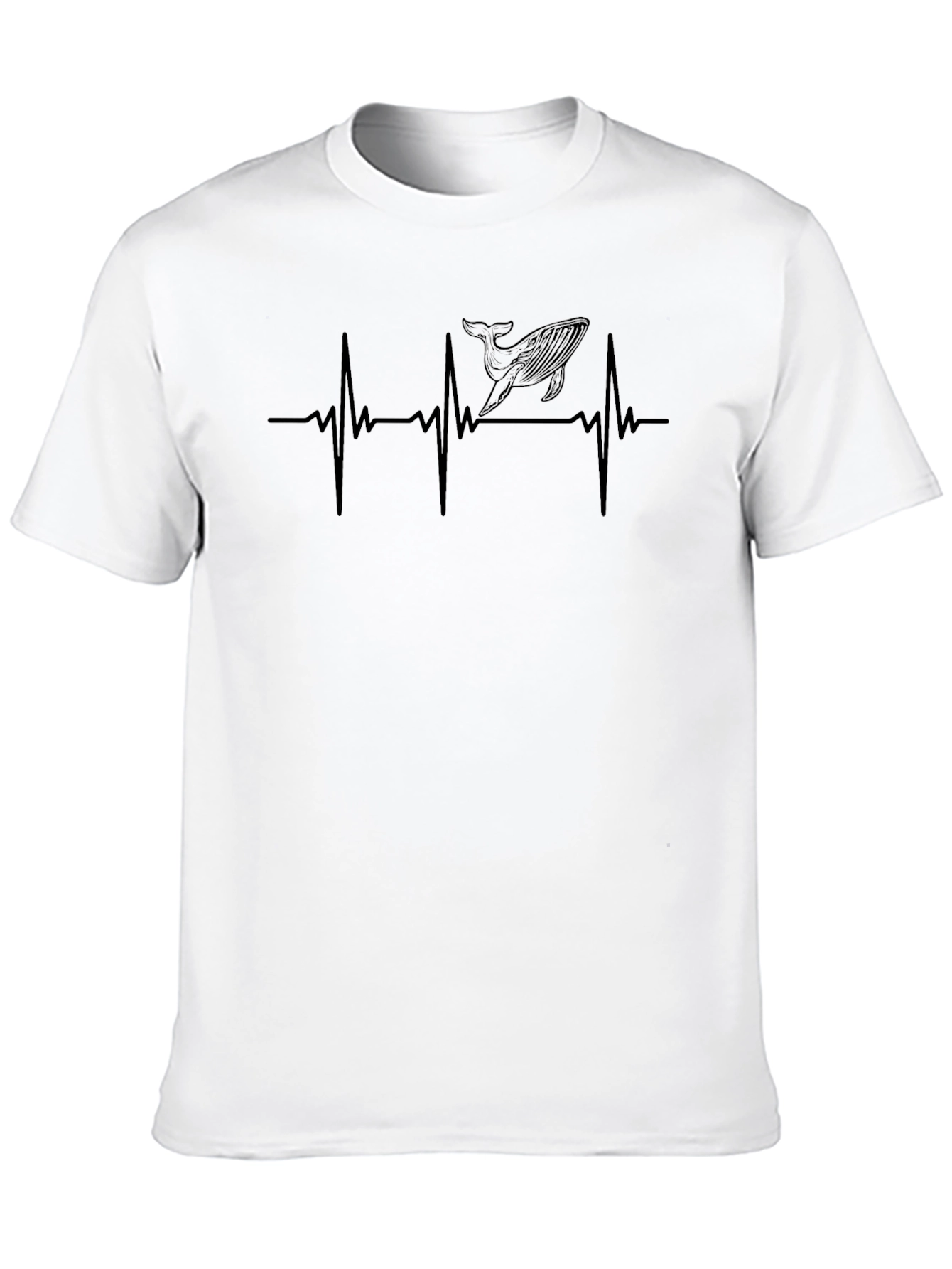 Whale Heartbeat T-Shirt - Marine Life Love