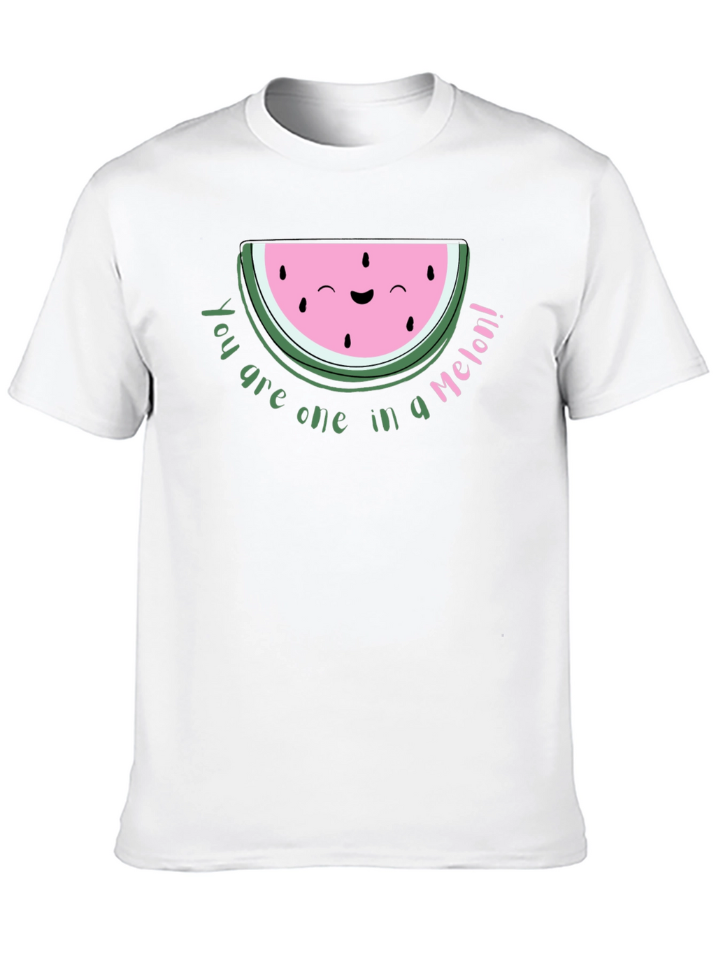 Cute Watermelon Pun Black T-Shirt