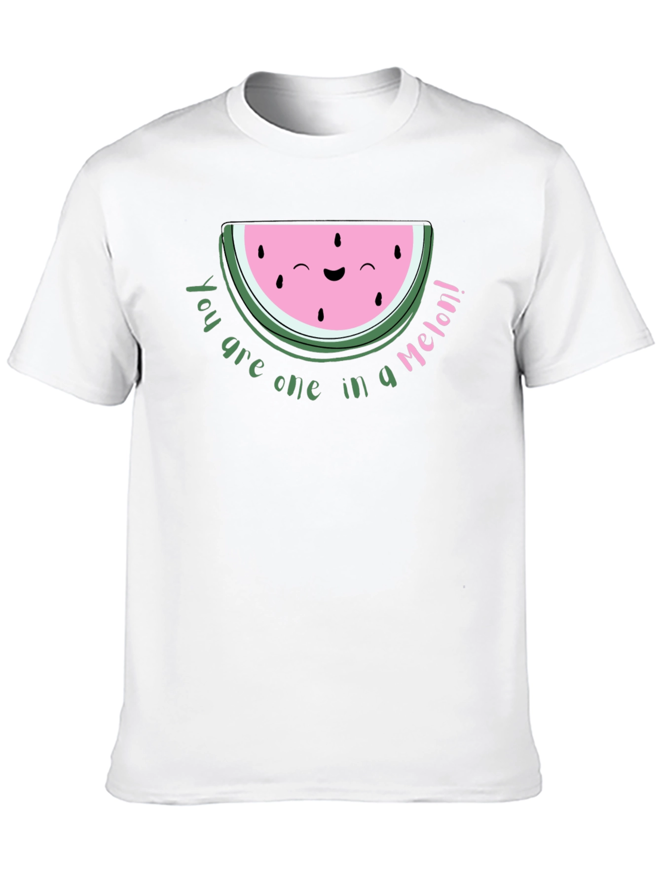 Cute Watermelon Pun Black T-Shirt
