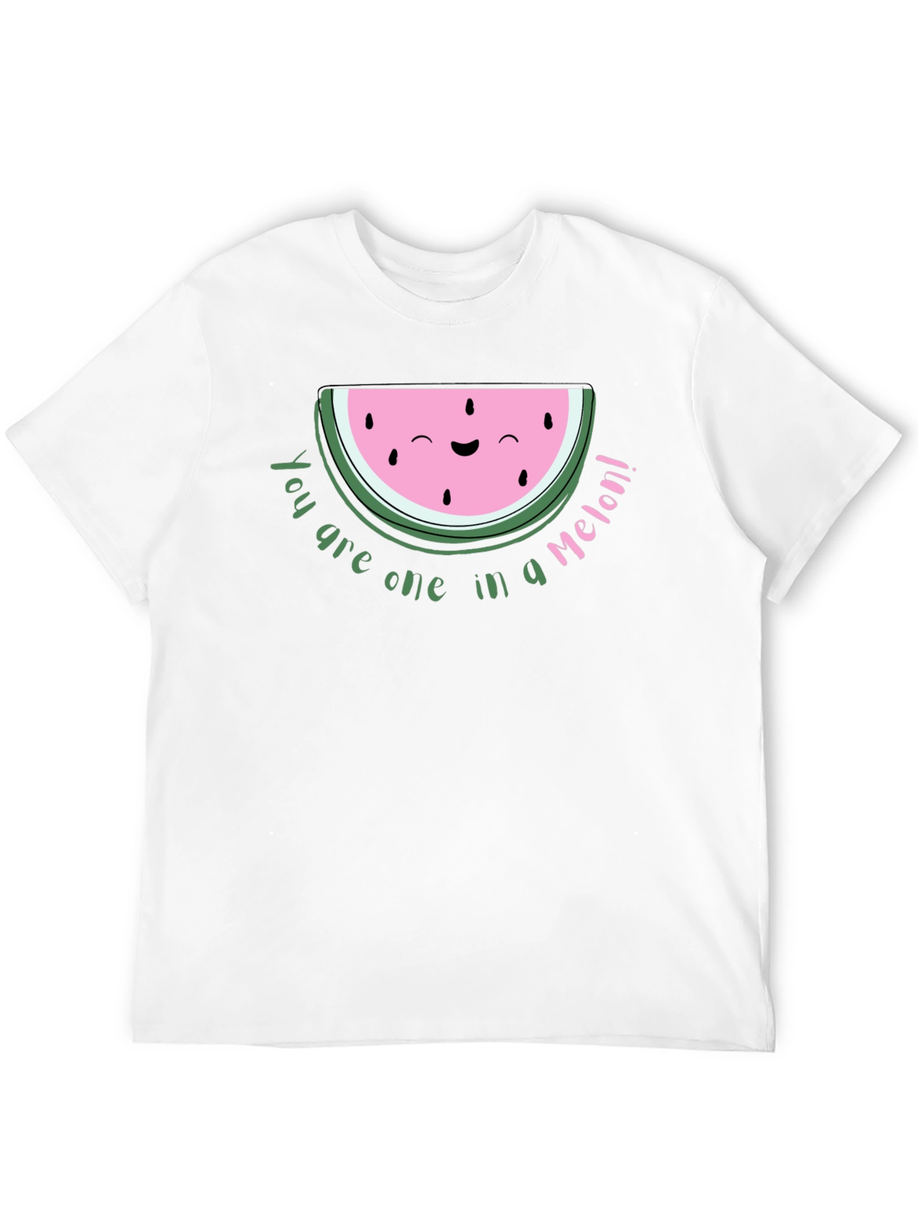 Cute Watermelon Pun Black T-Shirt
