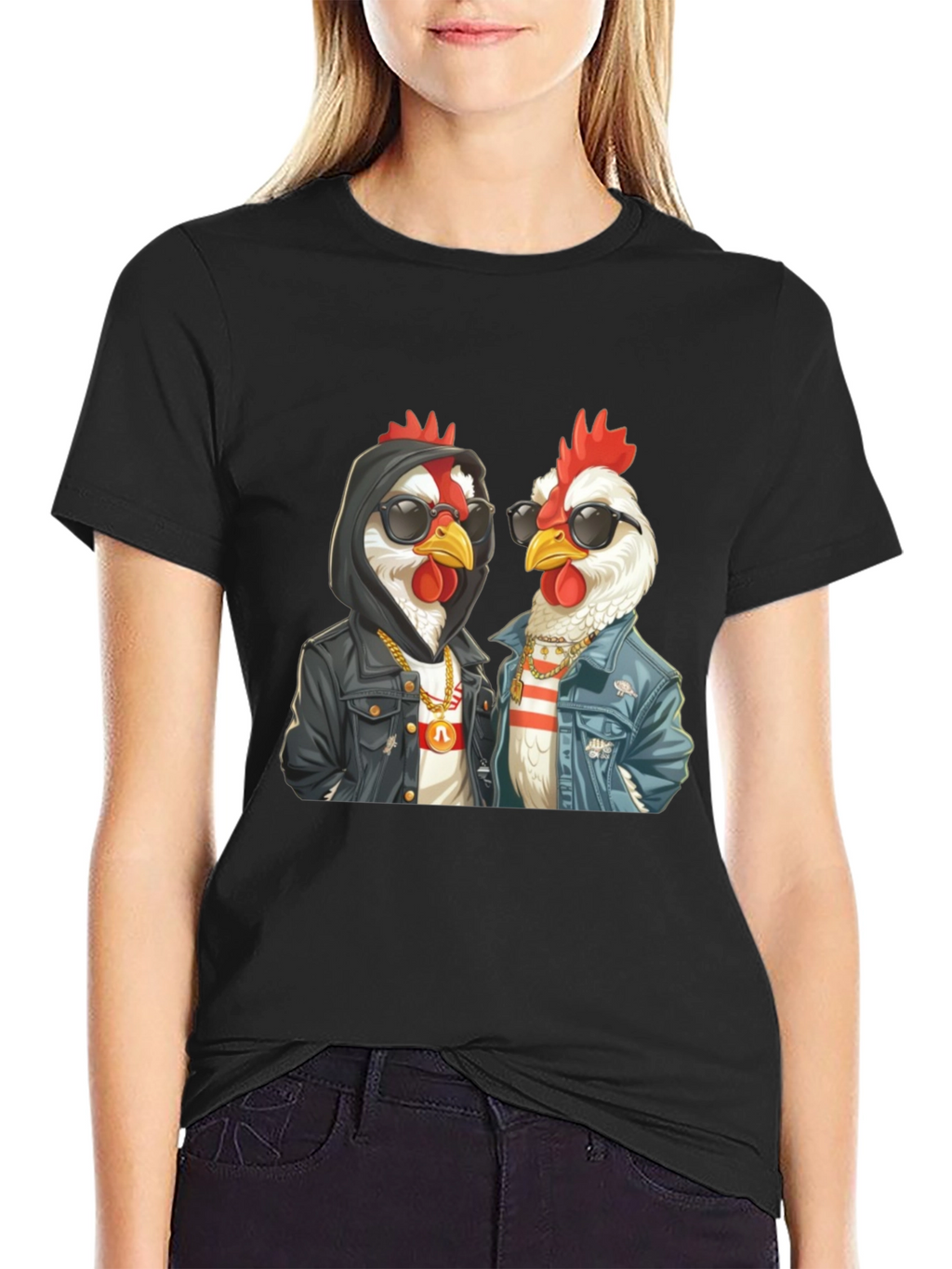 Cool Chicken Duo Graphic T-Shirt