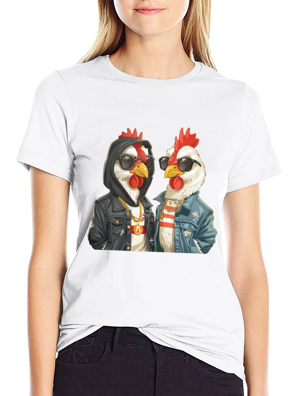 Cool Chicken Duo Graphic T-Shirt