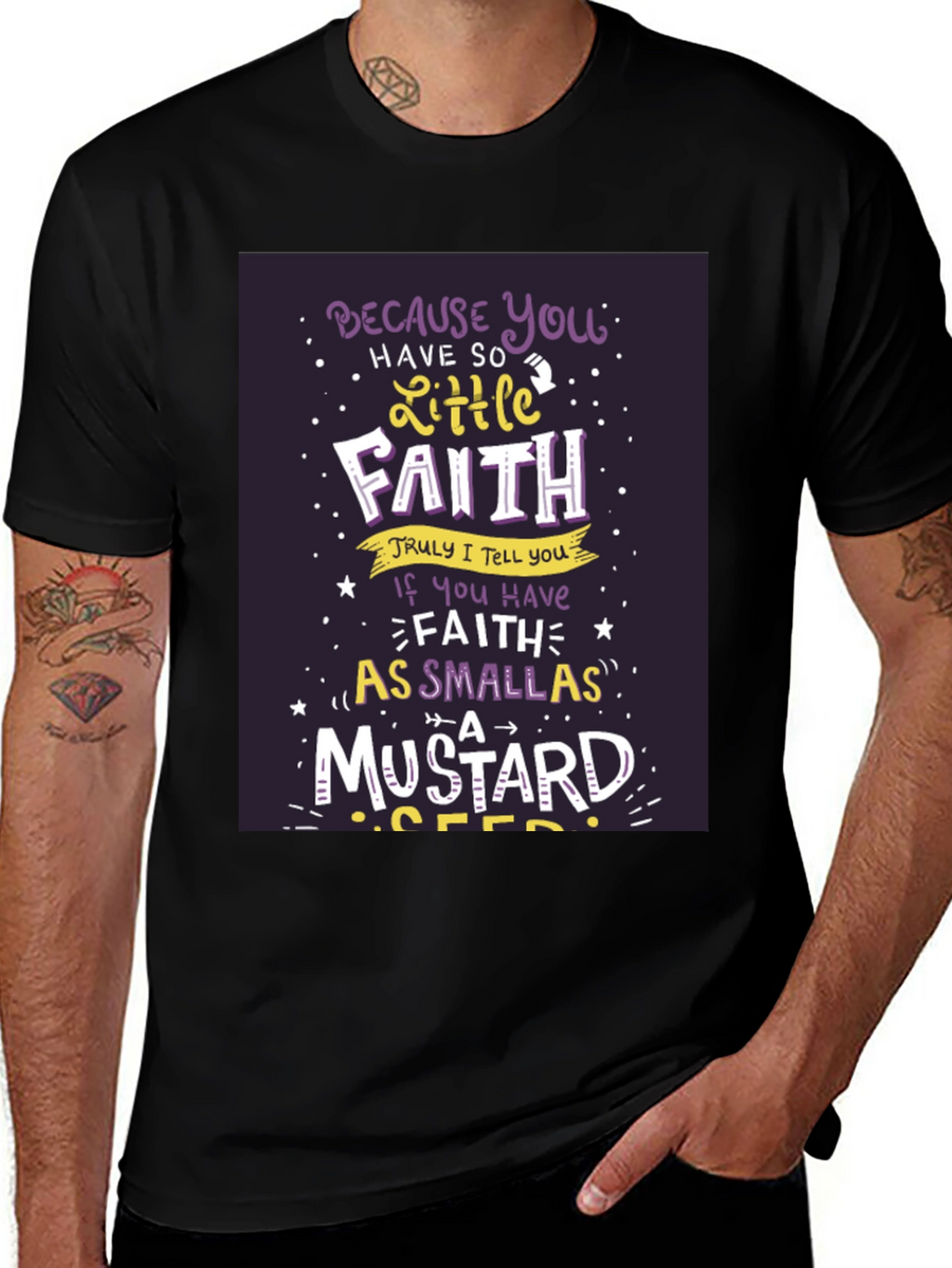 Faith T-Shirt - Christian Apparel Mustard Seed Design