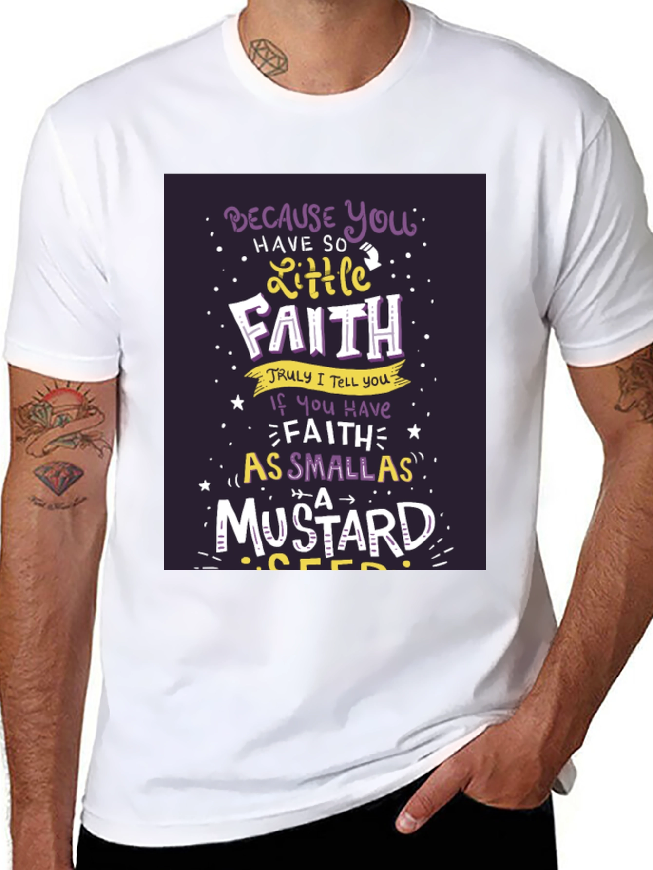 Faith T-Shirt - Christian Apparel Mustard Seed Design