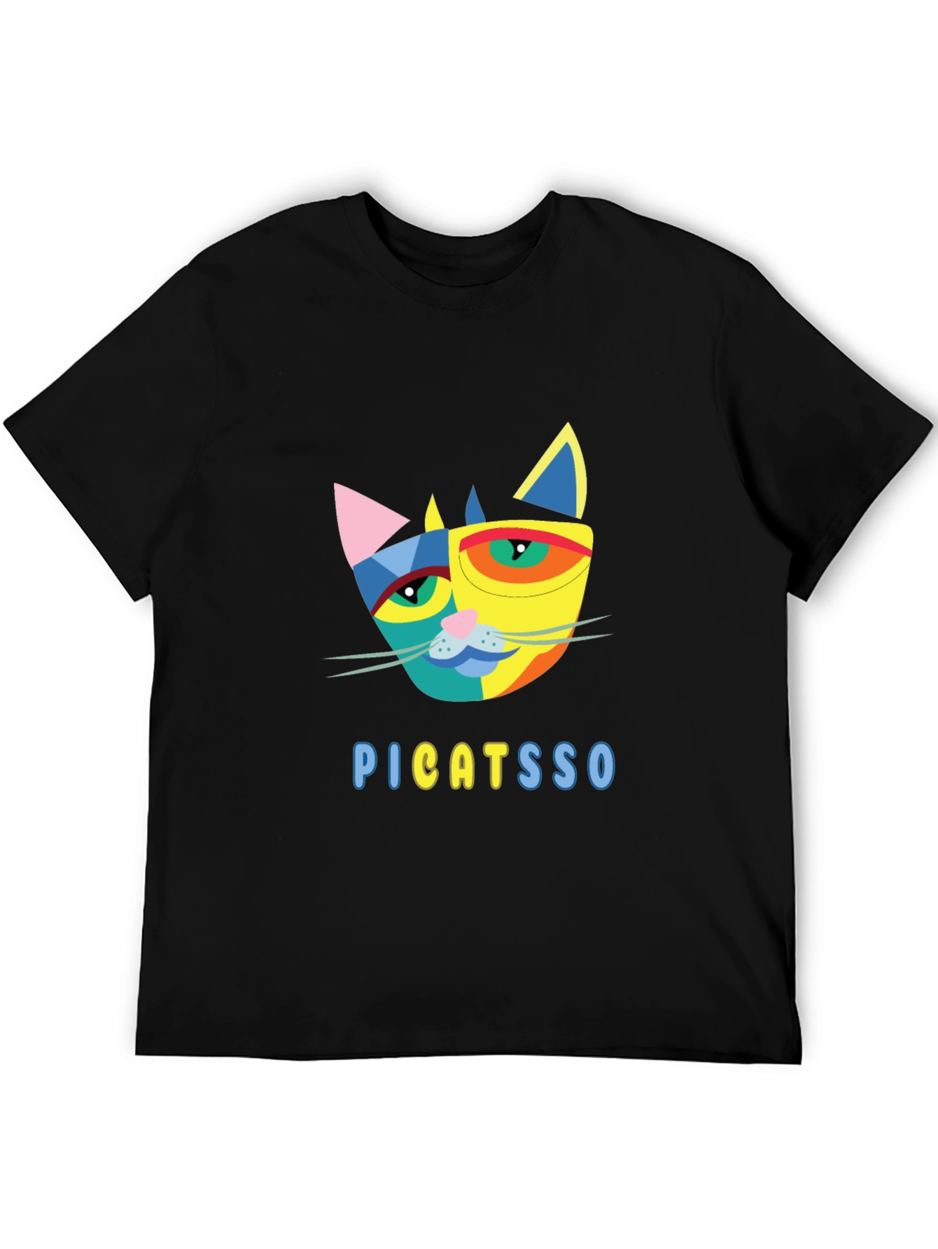 Abstract Cat Graphic Tee - Unique Design!