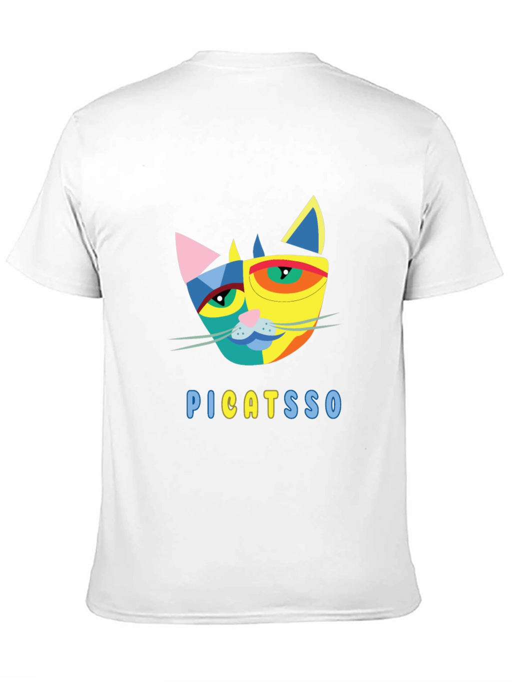 Abstract Cat Graphic Tee - Unique Design!