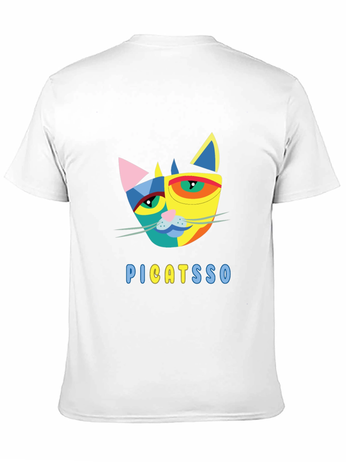 Abstract Cat Graphic Tee - Unique Design!