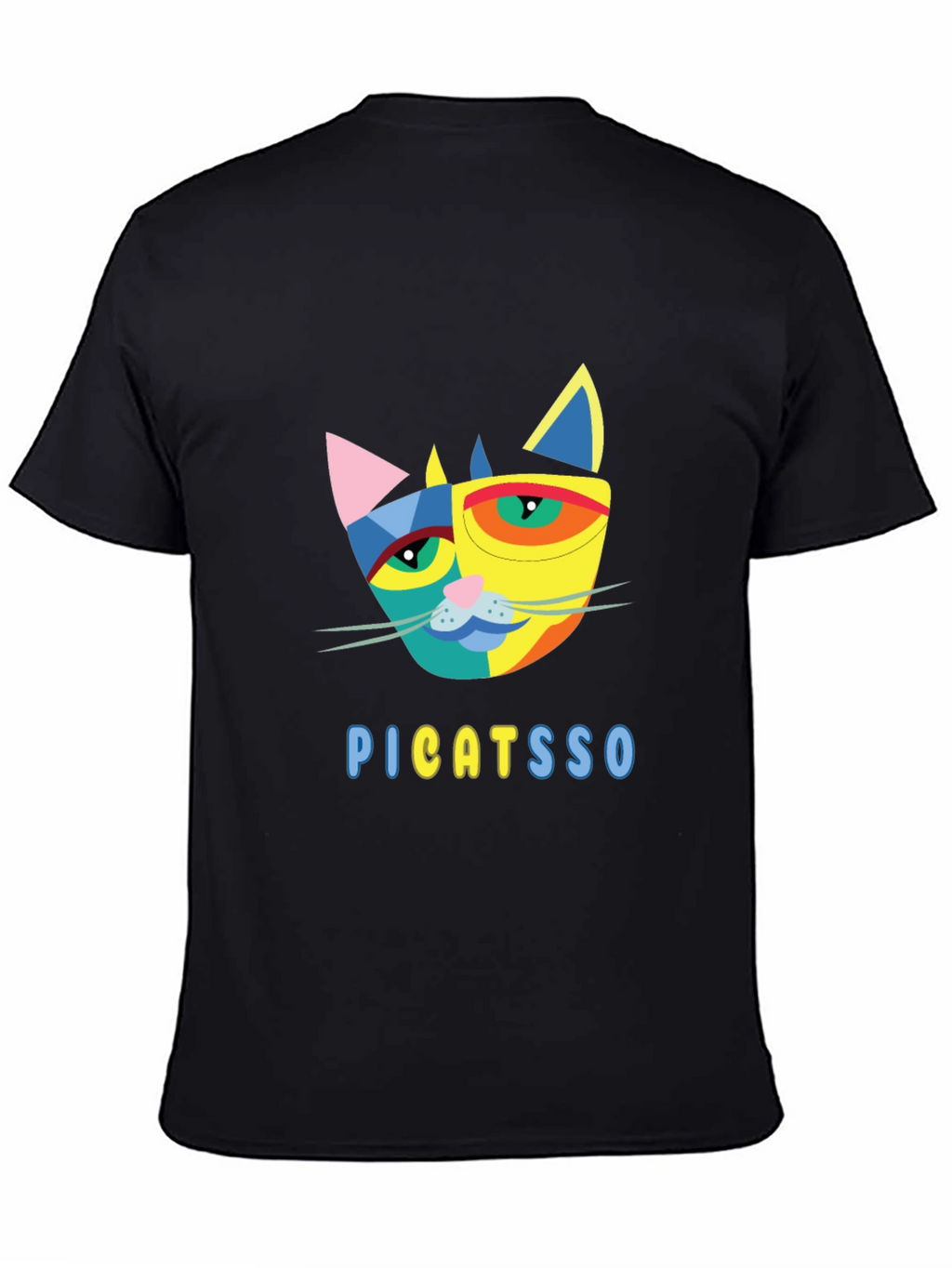 Abstract Cat Graphic Tee - Unique Design!