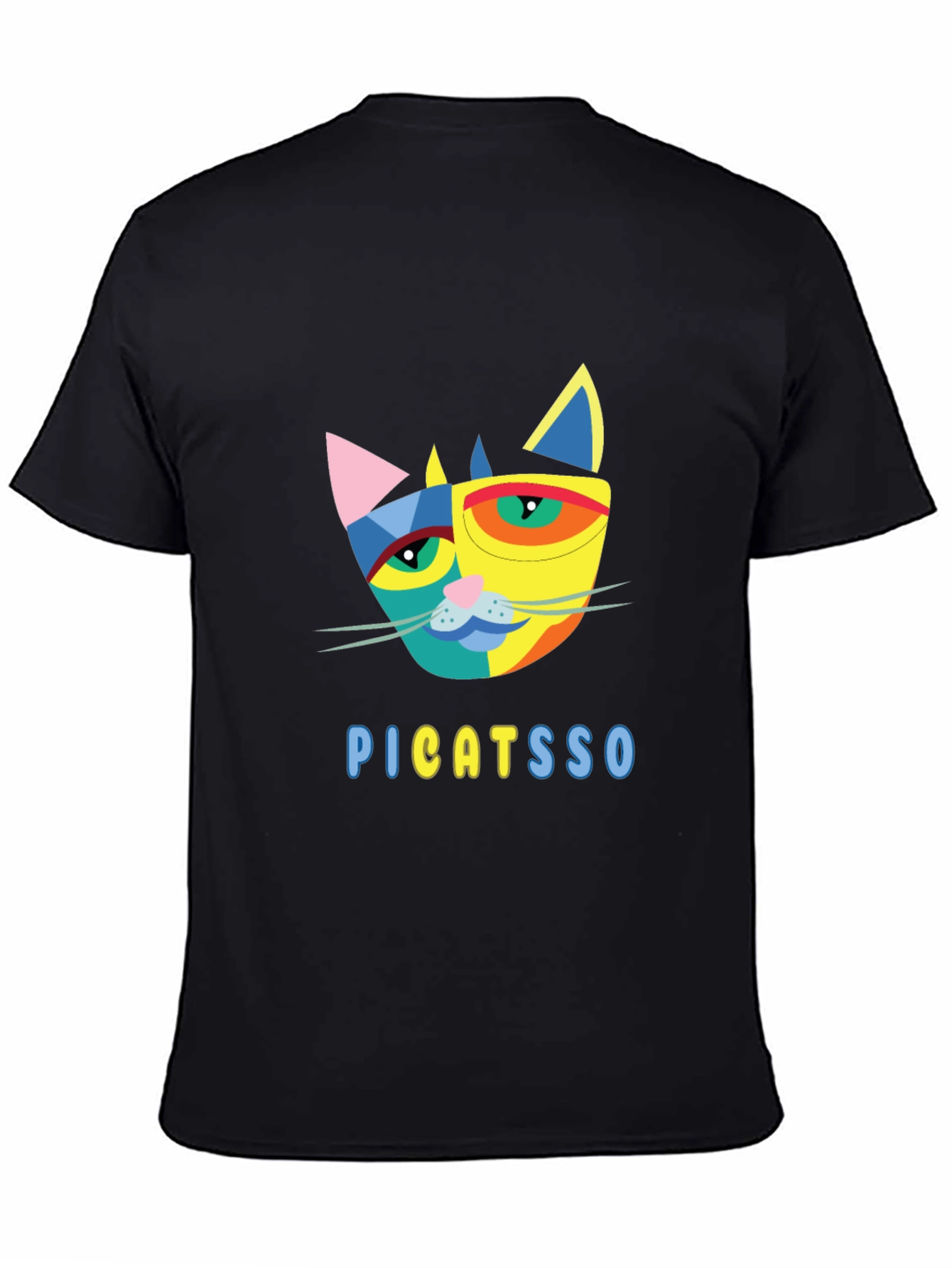 Abstract Cat Graphic Tee - Unique Design!