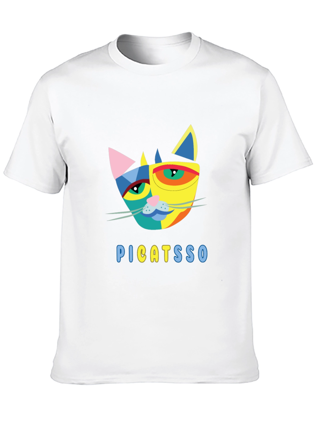 Abstract Cat Graphic Tee - Unique Design!