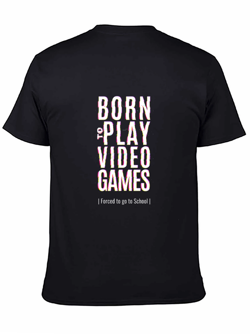 Born to Play Video Games Black T-Shirt