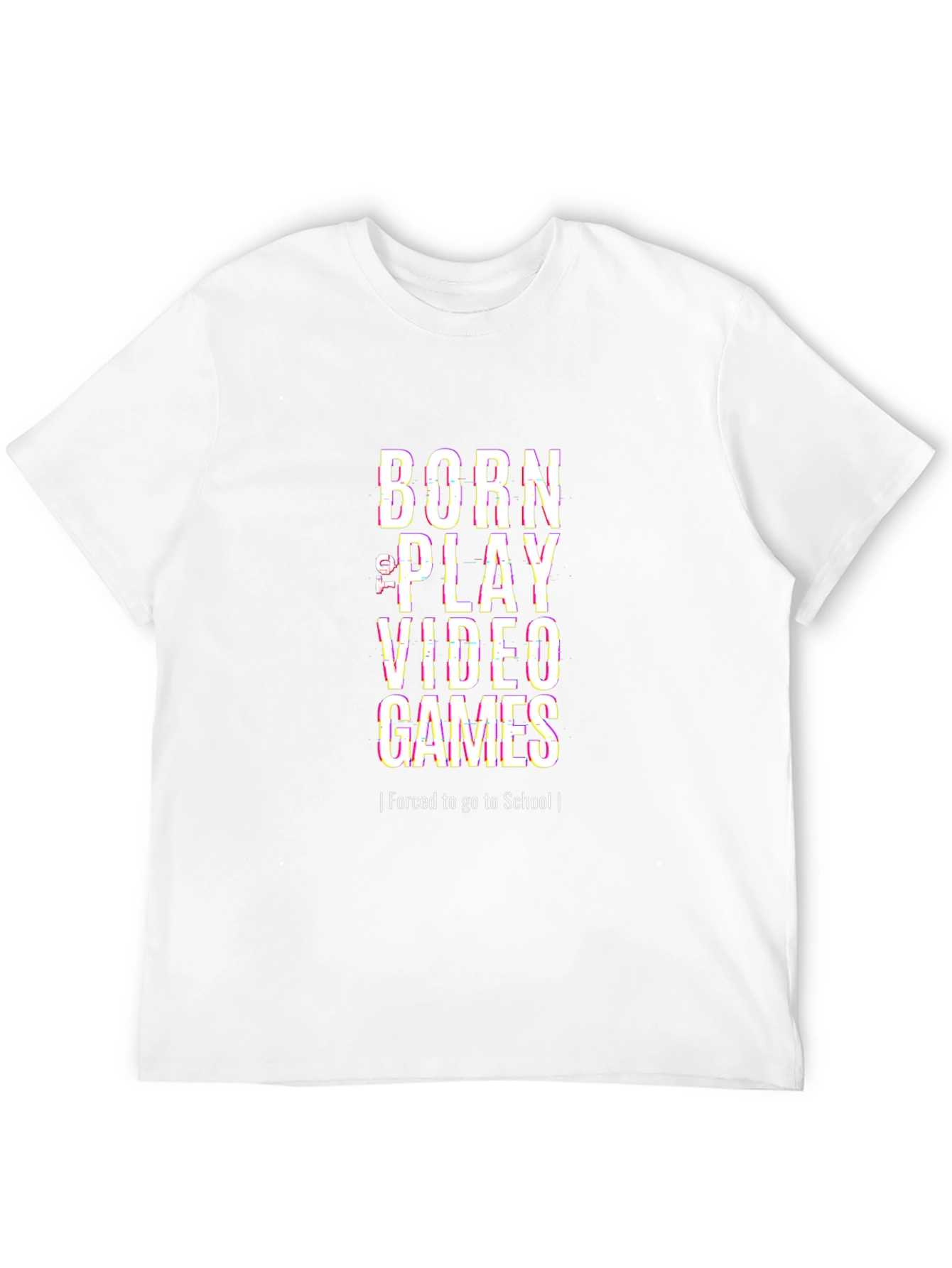 Born to Play Video Games Black T-Shirt