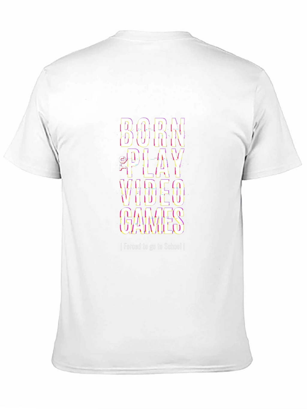 Born to Play Video Games Black T-Shirt