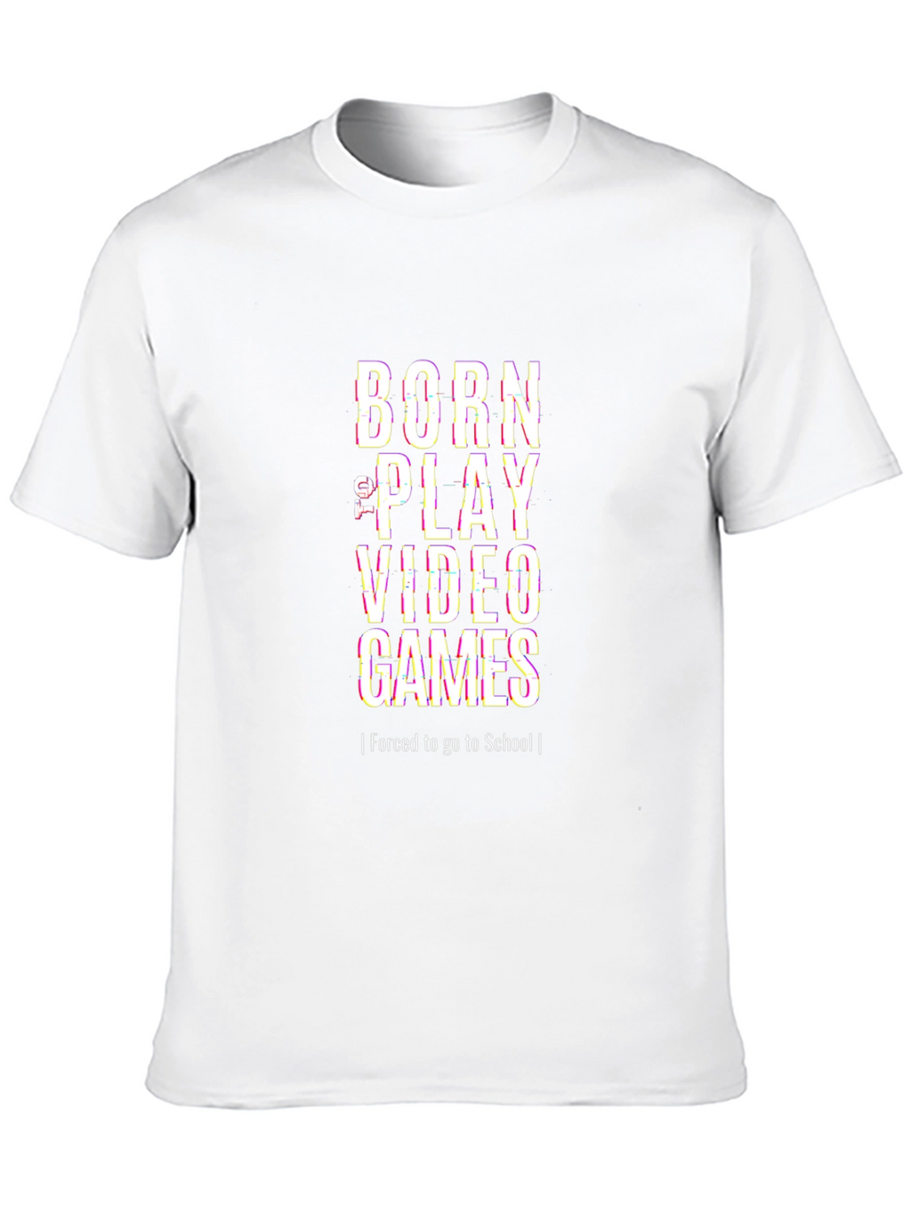 Born to Play Video Games Black T-Shirt