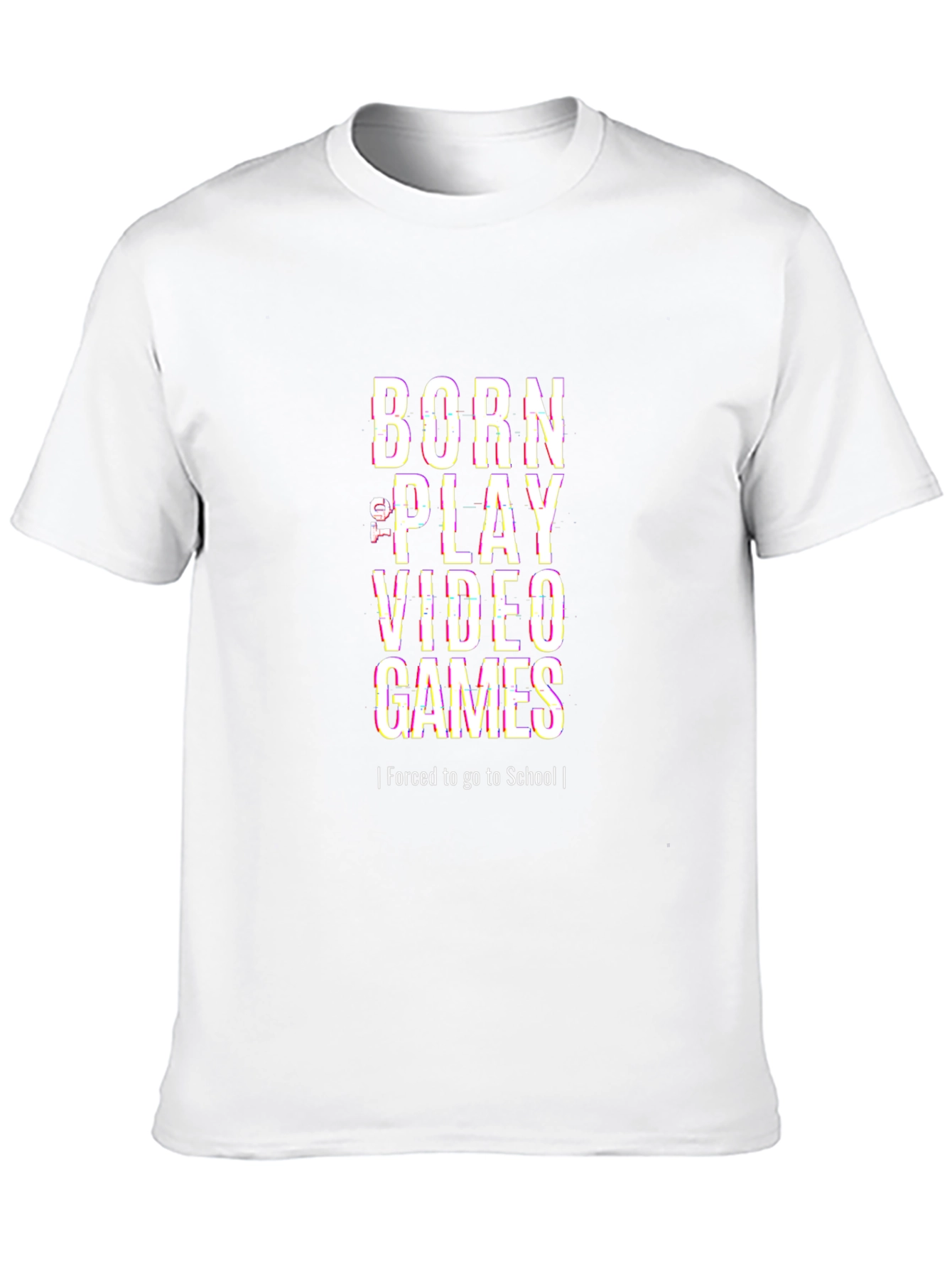 Born to Play Video Games Black T-Shirt