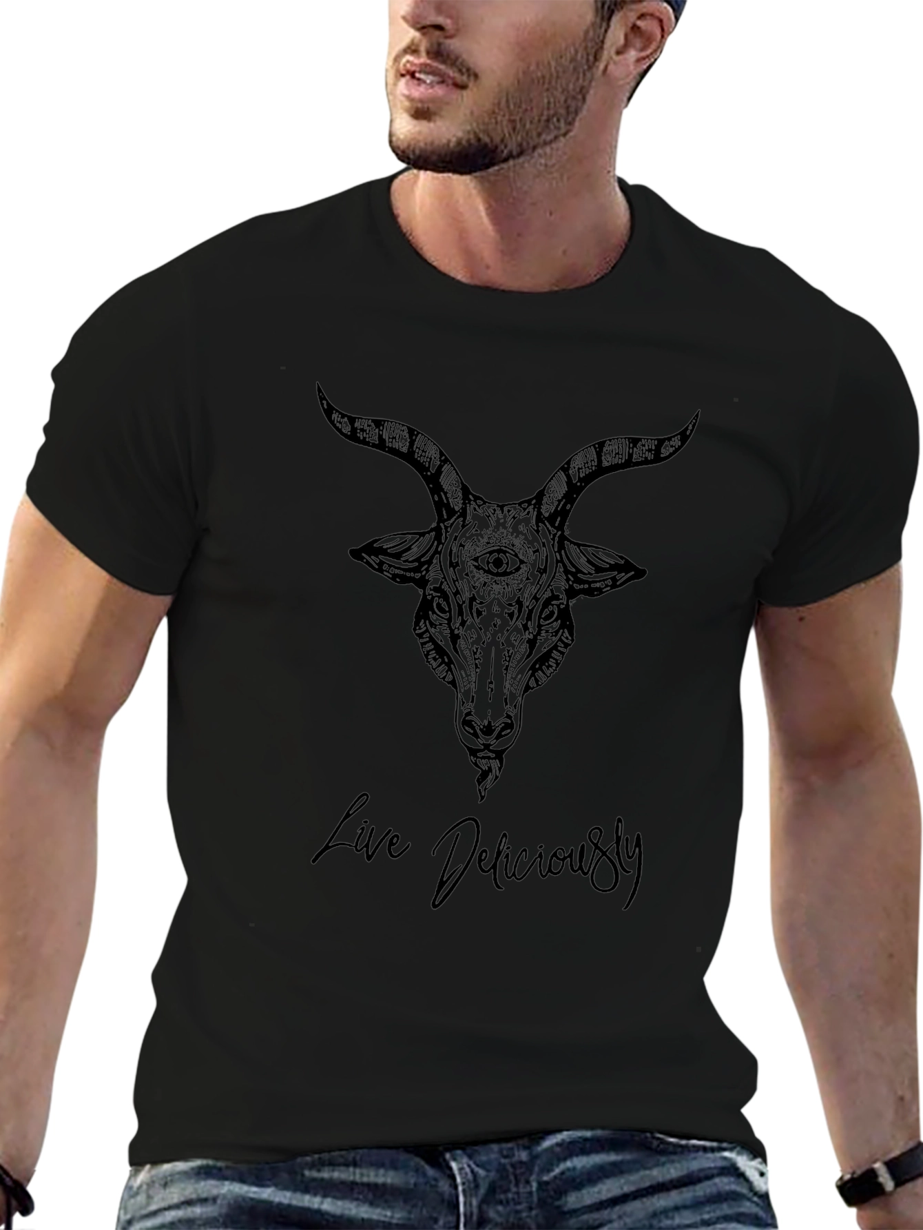 Occult Goat T-Shirt - Live Deliciously Tee