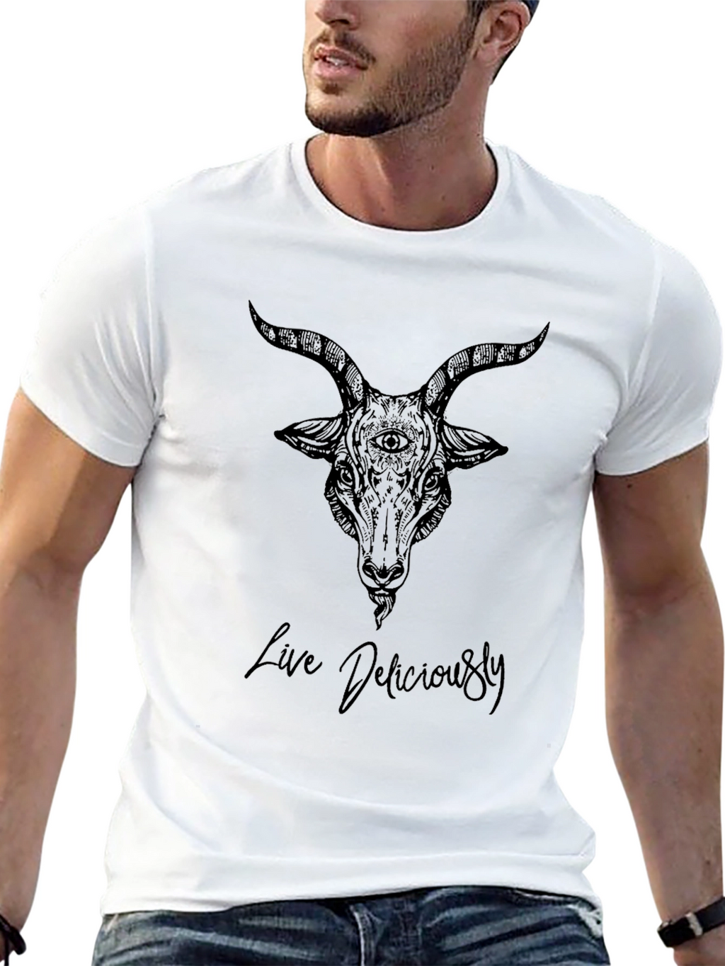 Occult Goat T-Shirt - Live Deliciously Tee