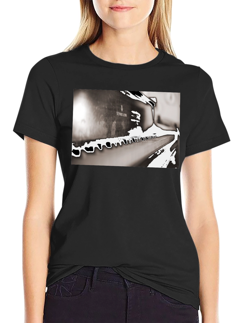 Piano Keys T-Shirt - Musical Design