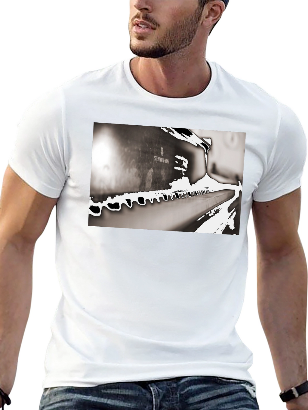 Piano Keys T-Shirt - Musical Design