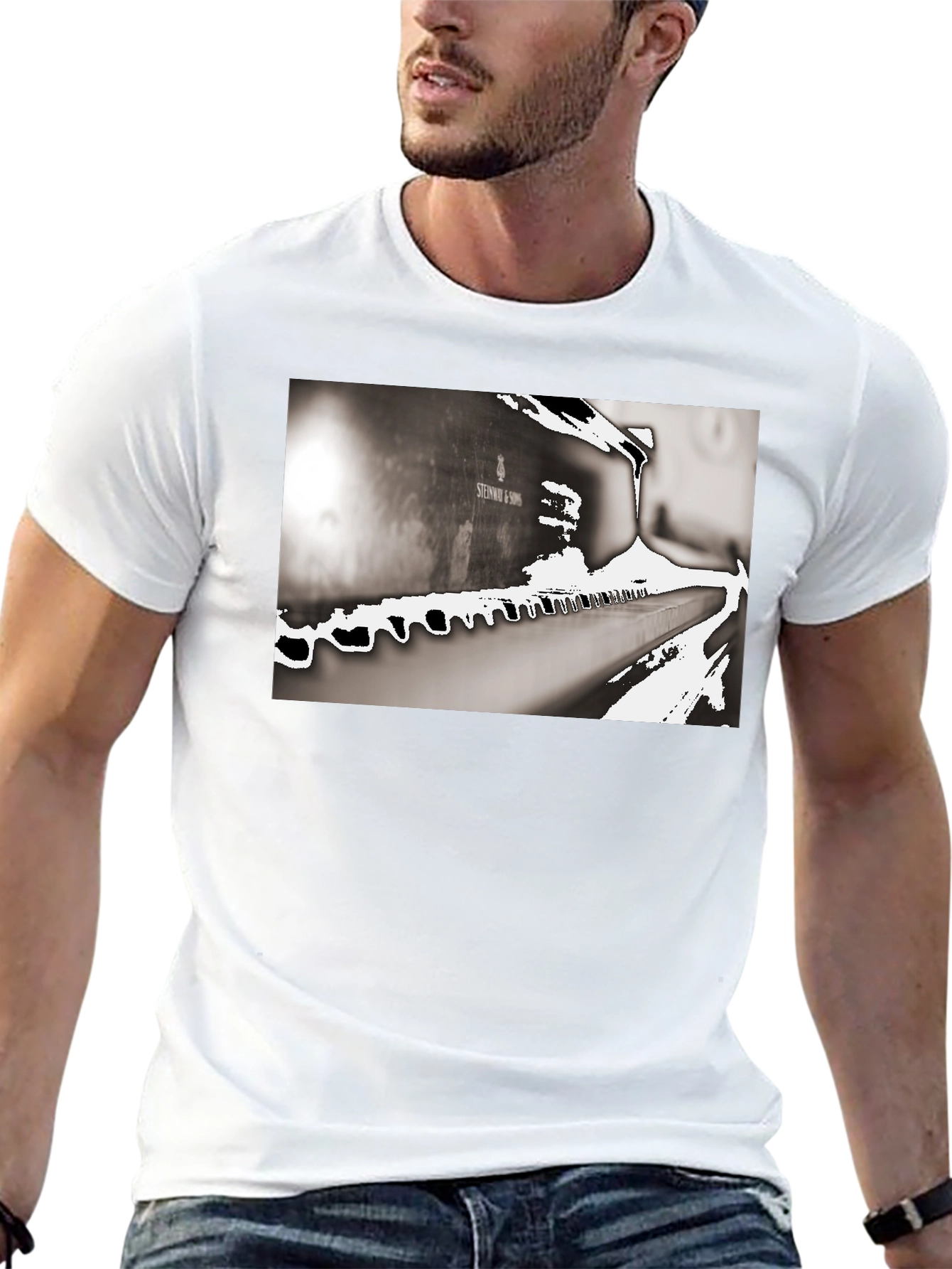 Piano Keys T-Shirt - Musical Design