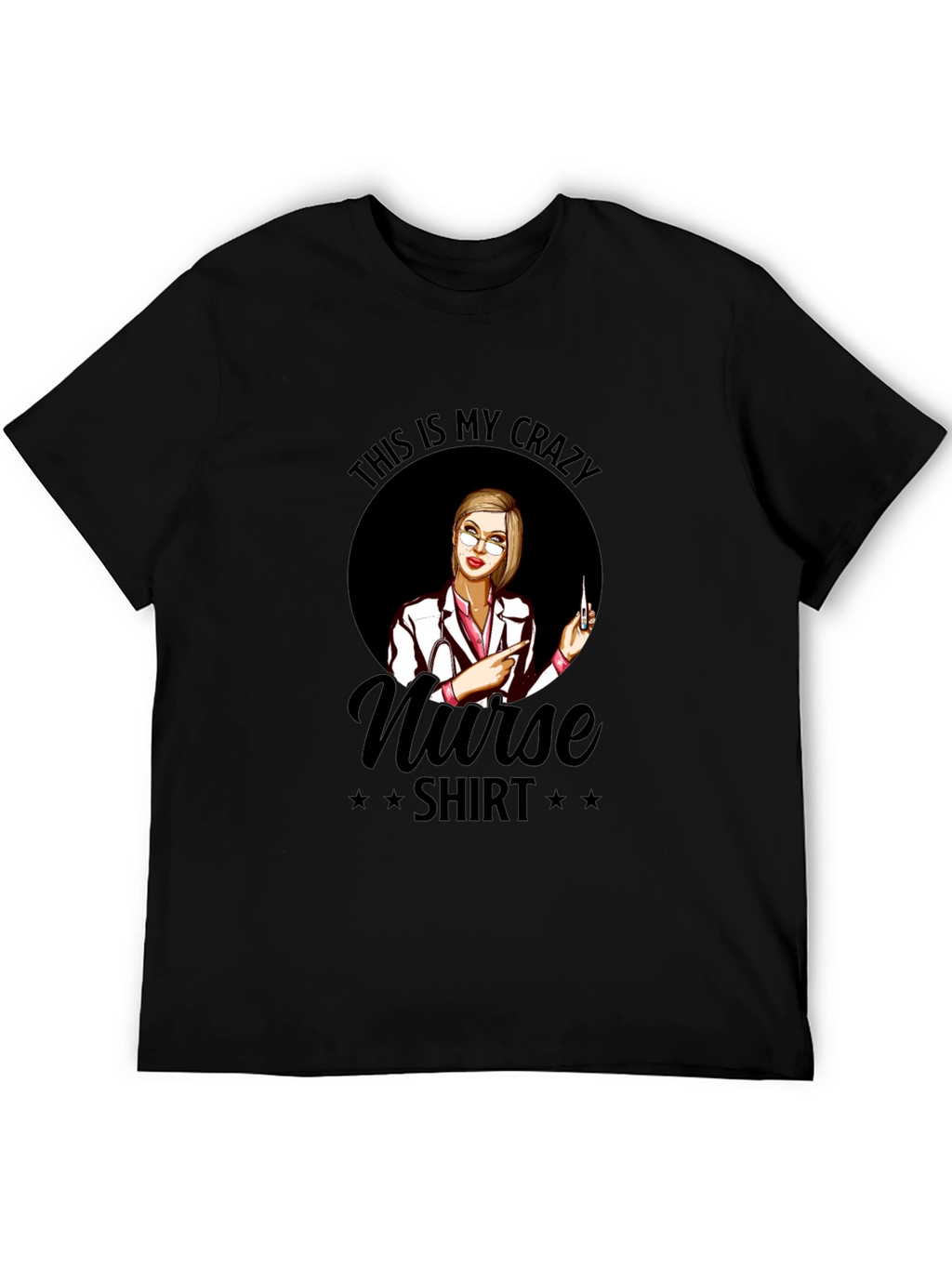 Crazy Nurse T-Shirt - Novelty Graphic Tee