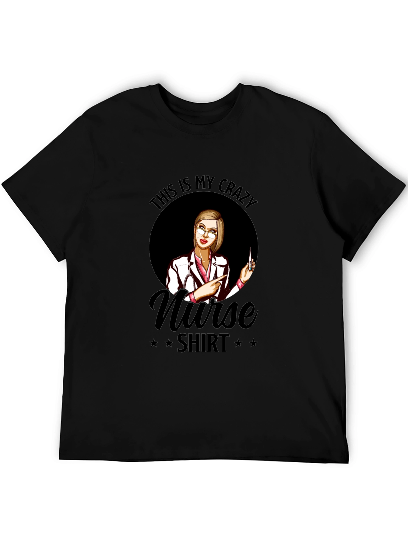 Crazy Nurse T-Shirt - Novelty Graphic Tee