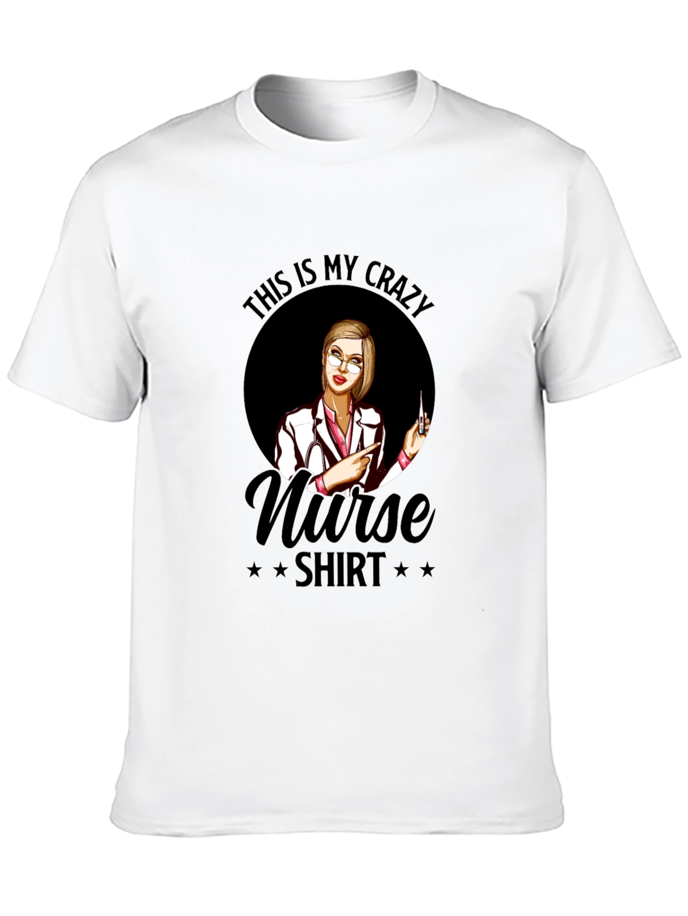 Crazy Nurse T-Shirt - Novelty Graphic Tee