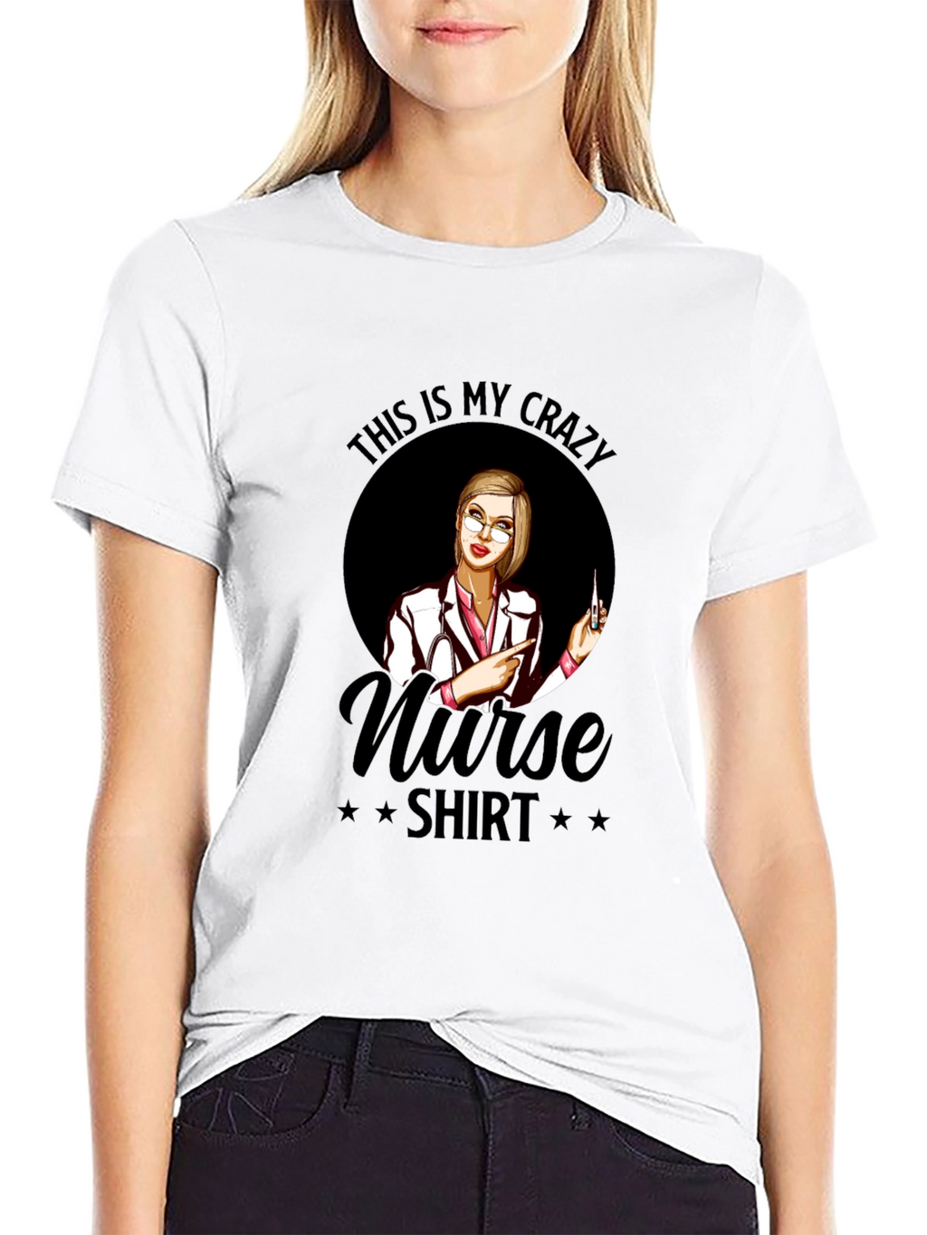 Crazy Nurse T-Shirt - Novelty Graphic Tee
