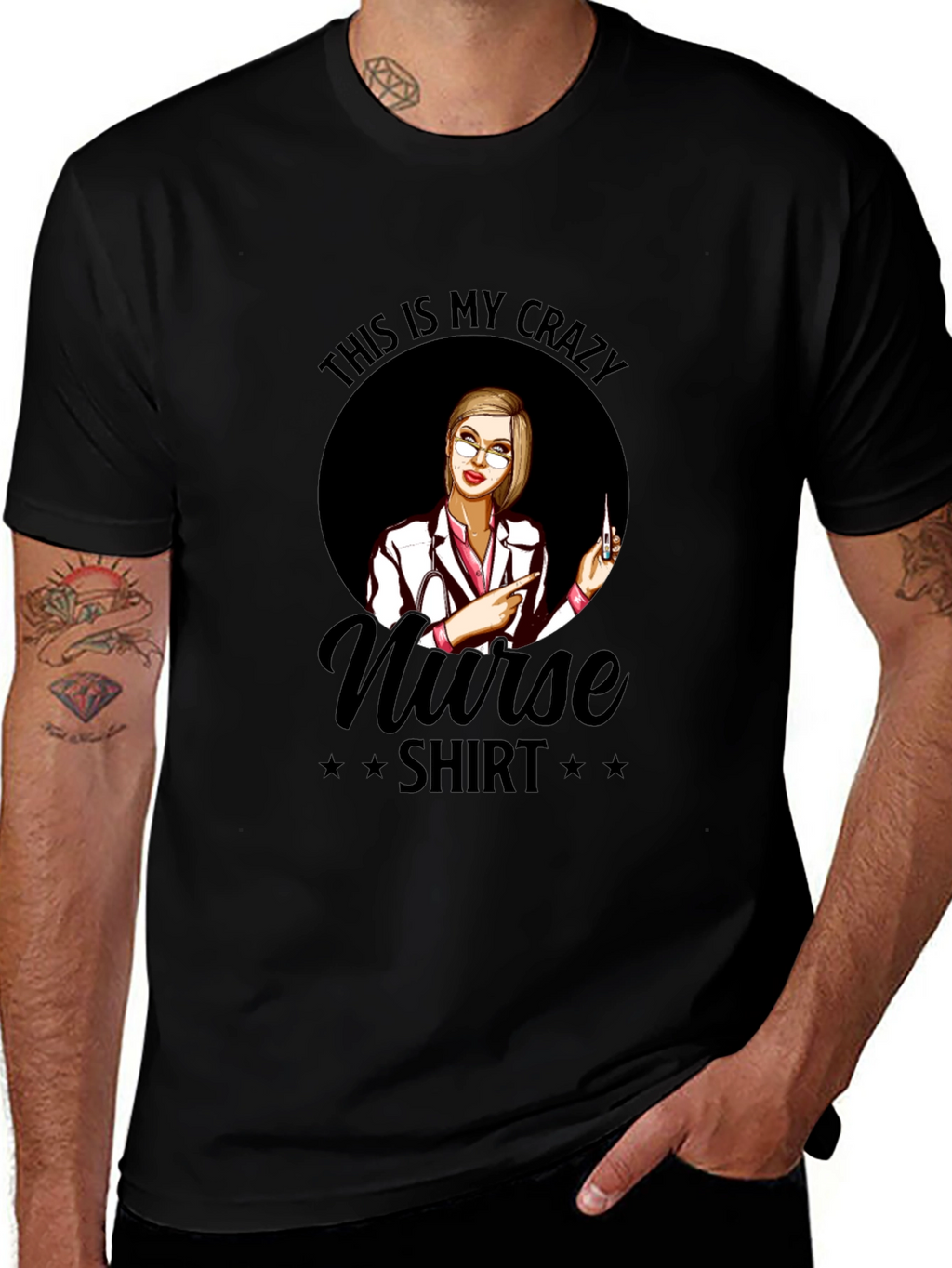 Crazy Nurse T-Shirt - Novelty Graphic Tee