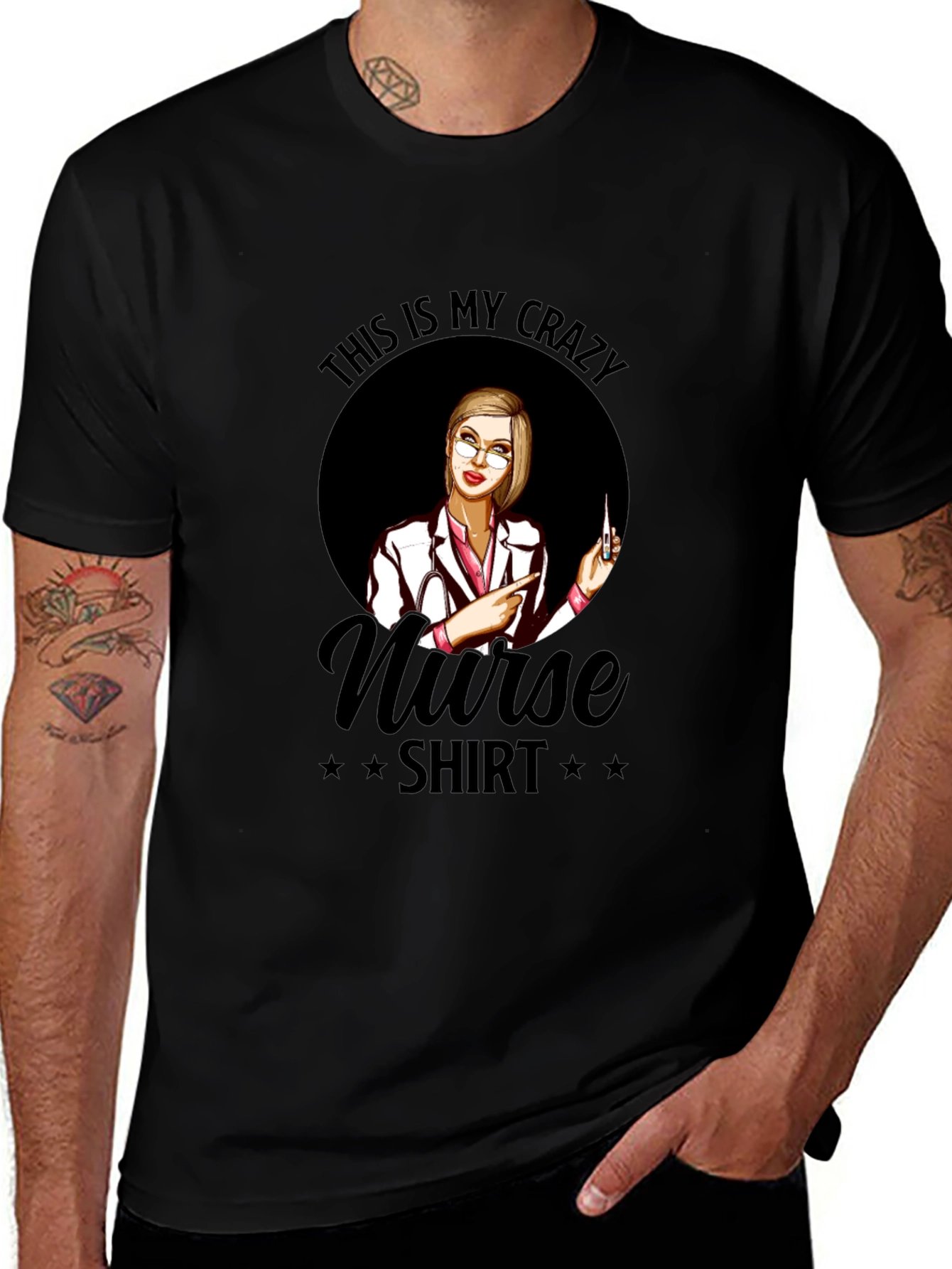 Crazy Nurse T-Shirt - Novelty Graphic Tee