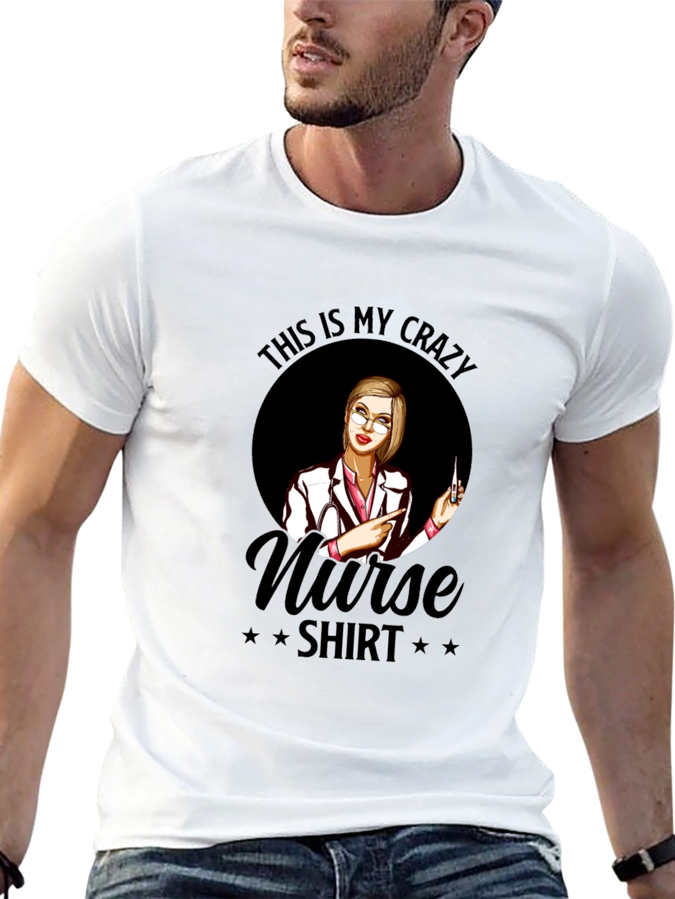 Crazy Nurse T-Shirt - Novelty Graphic Tee