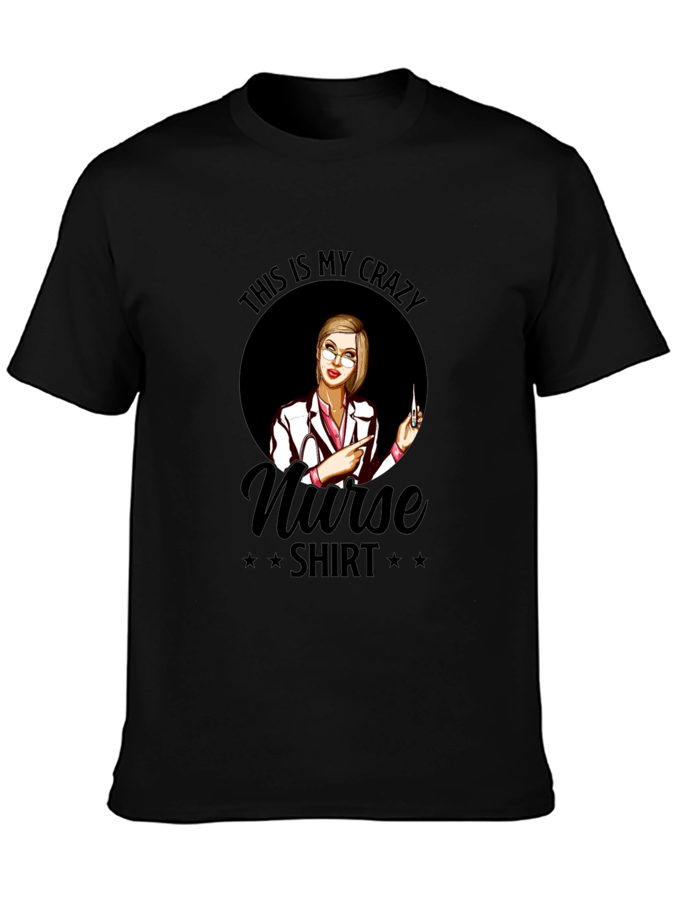 Crazy Nurse T-Shirt - Novelty Graphic Tee