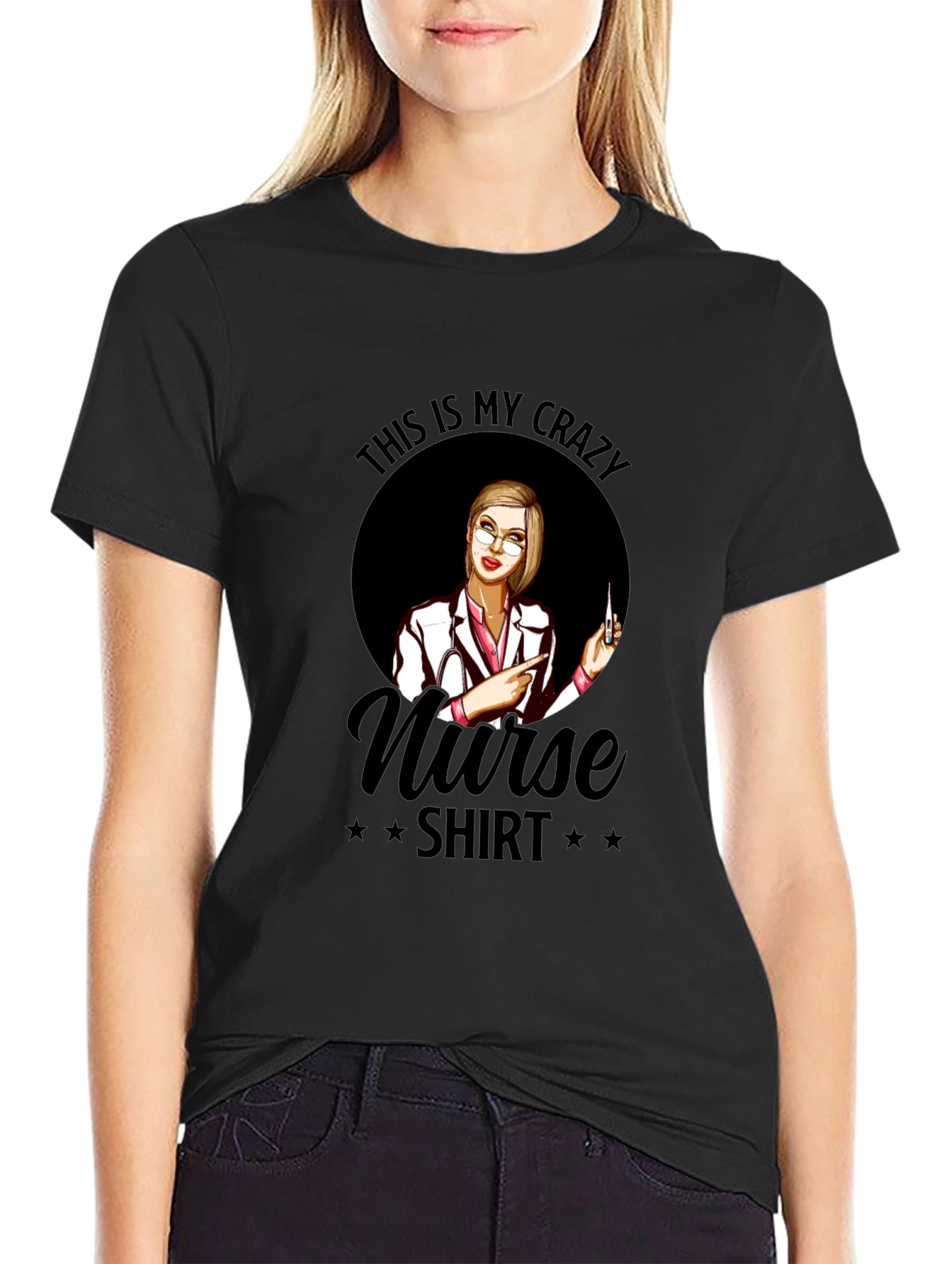 Crazy Nurse T-Shirt - Novelty Graphic Tee