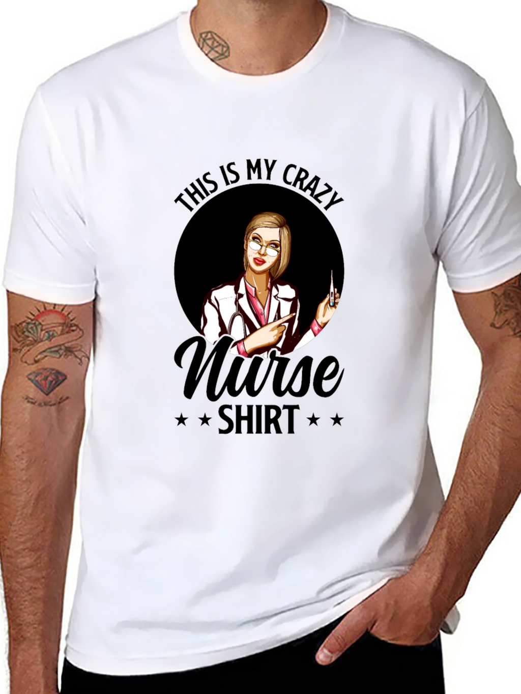 Crazy Nurse T-Shirt - Novelty Graphic Tee