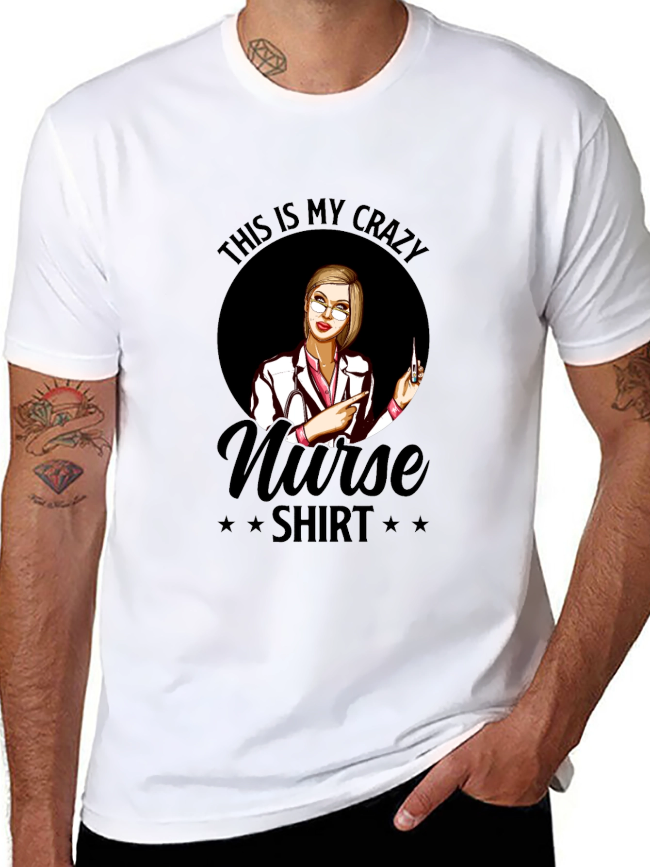Crazy Nurse T-Shirt - Novelty Graphic Tee