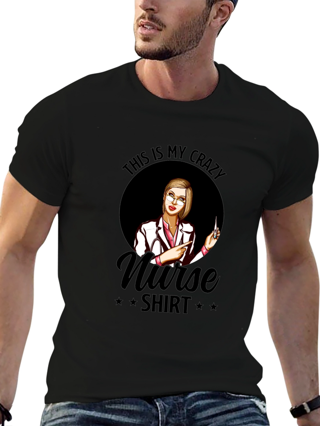 Crazy Nurse T-Shirt - Novelty Graphic Tee