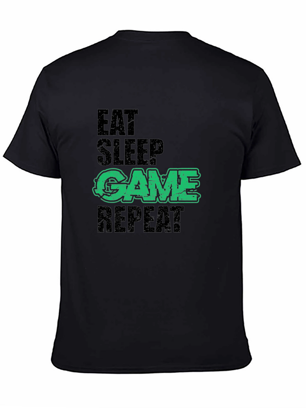 Eat Sleep Game Repeat Mens Graphic Tee