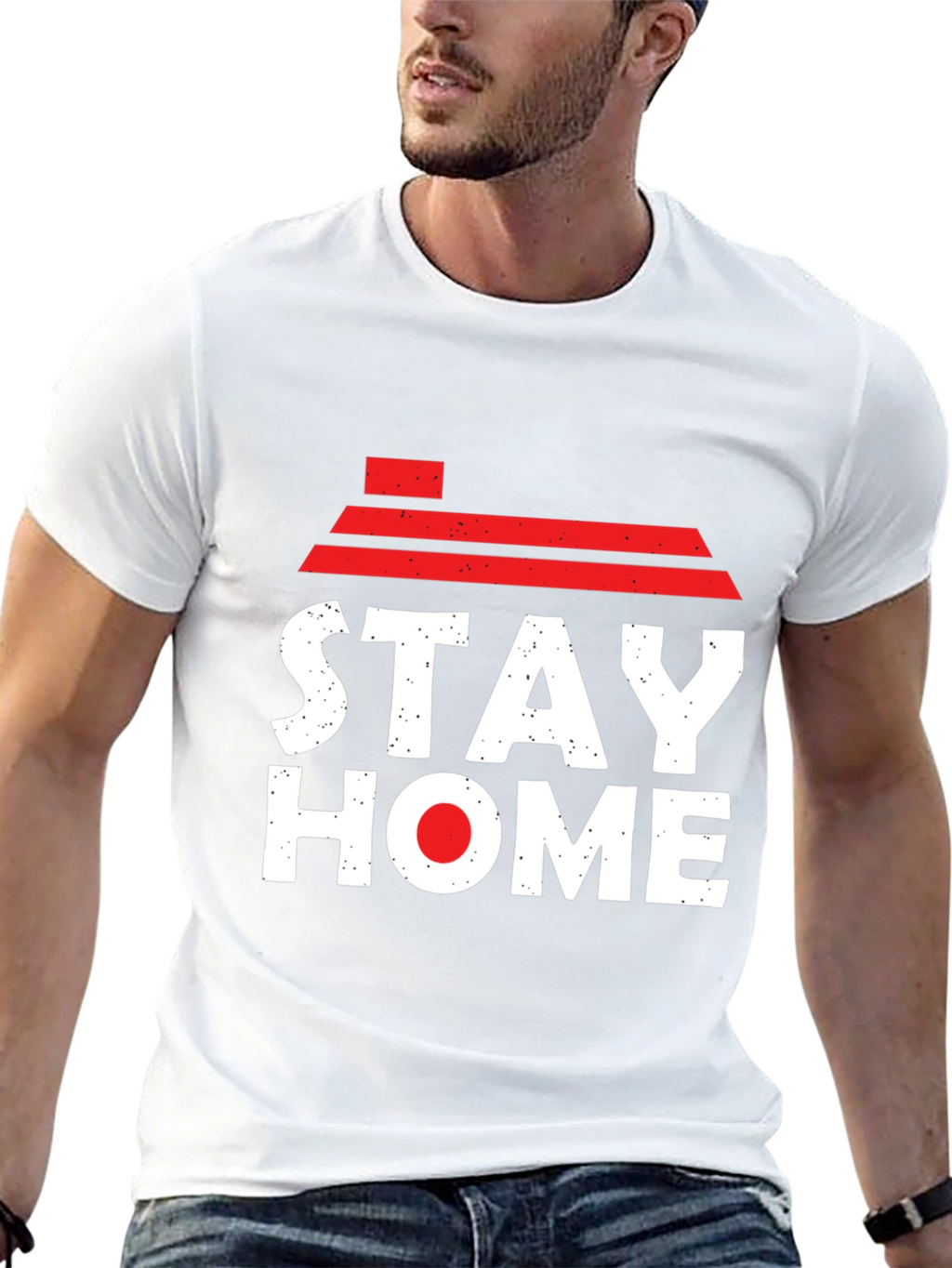 Stay Home Graphic Tee - Pandemic Awareness Shirt